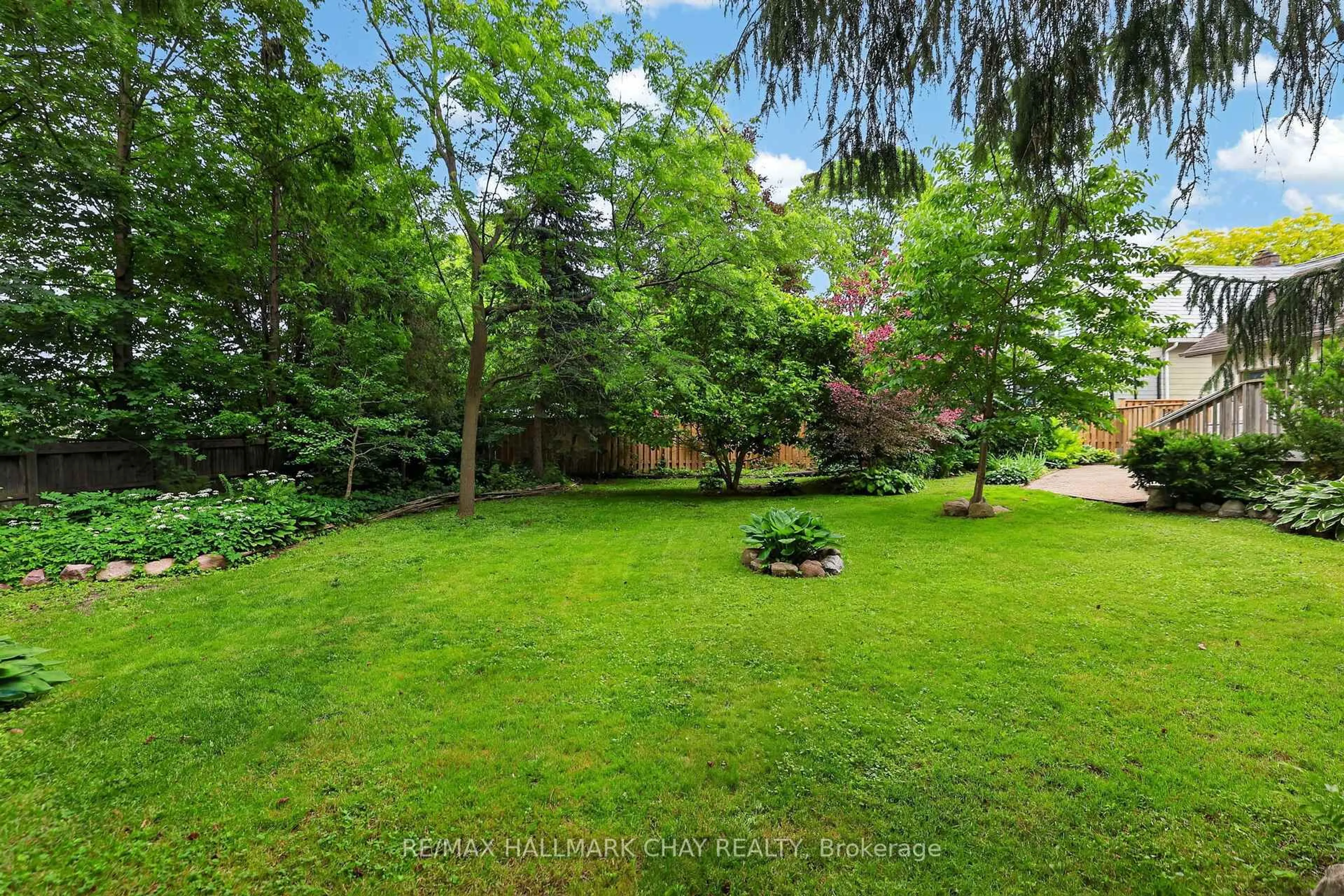 Patio, forest/trees view for 613 Queen St, Newmarket Ontario L3Y 2J1