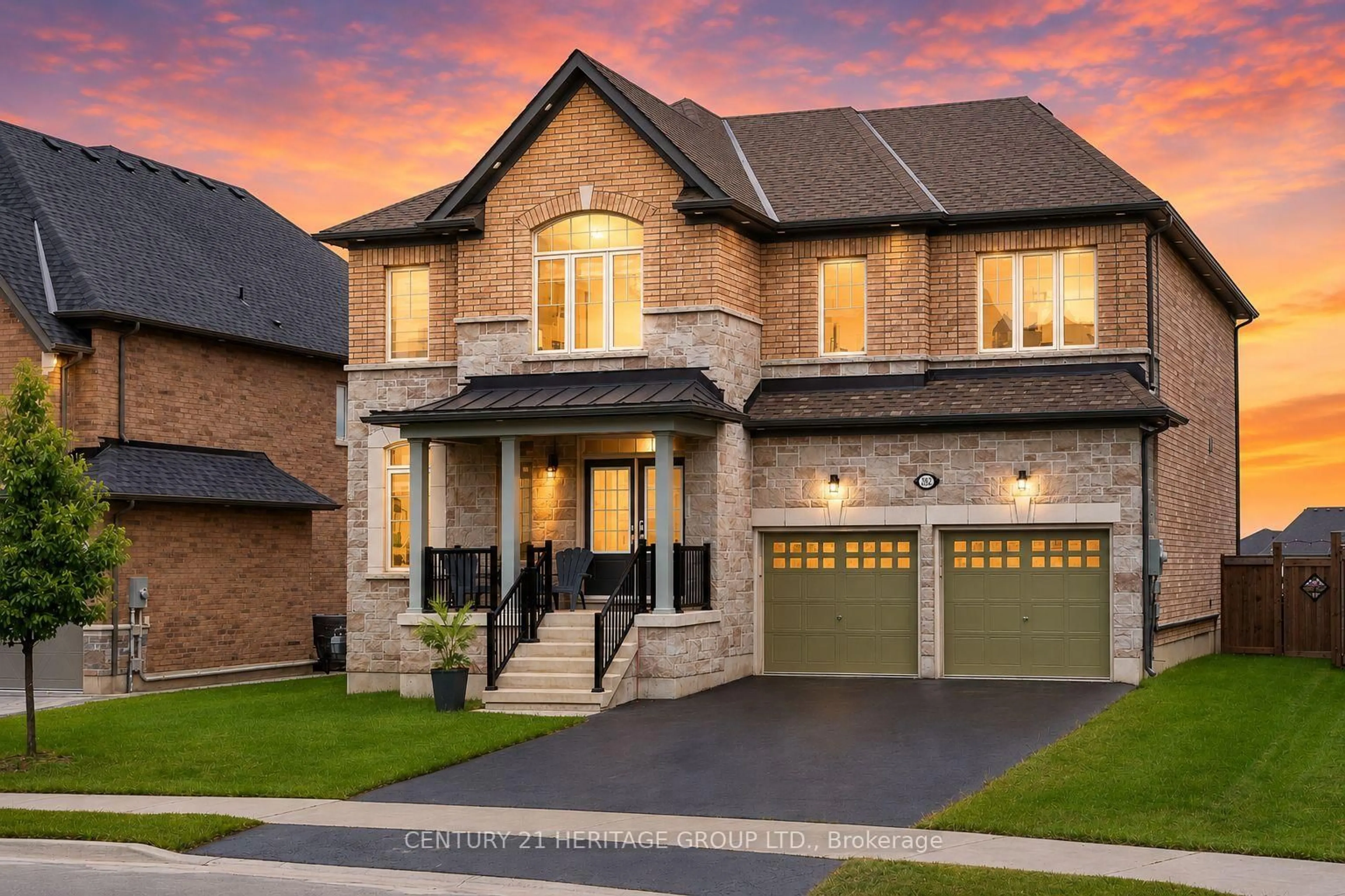 Home with brick exterior material, street for 282 Reg Harrison Tr, Newmarket Ontario L3X 0M4