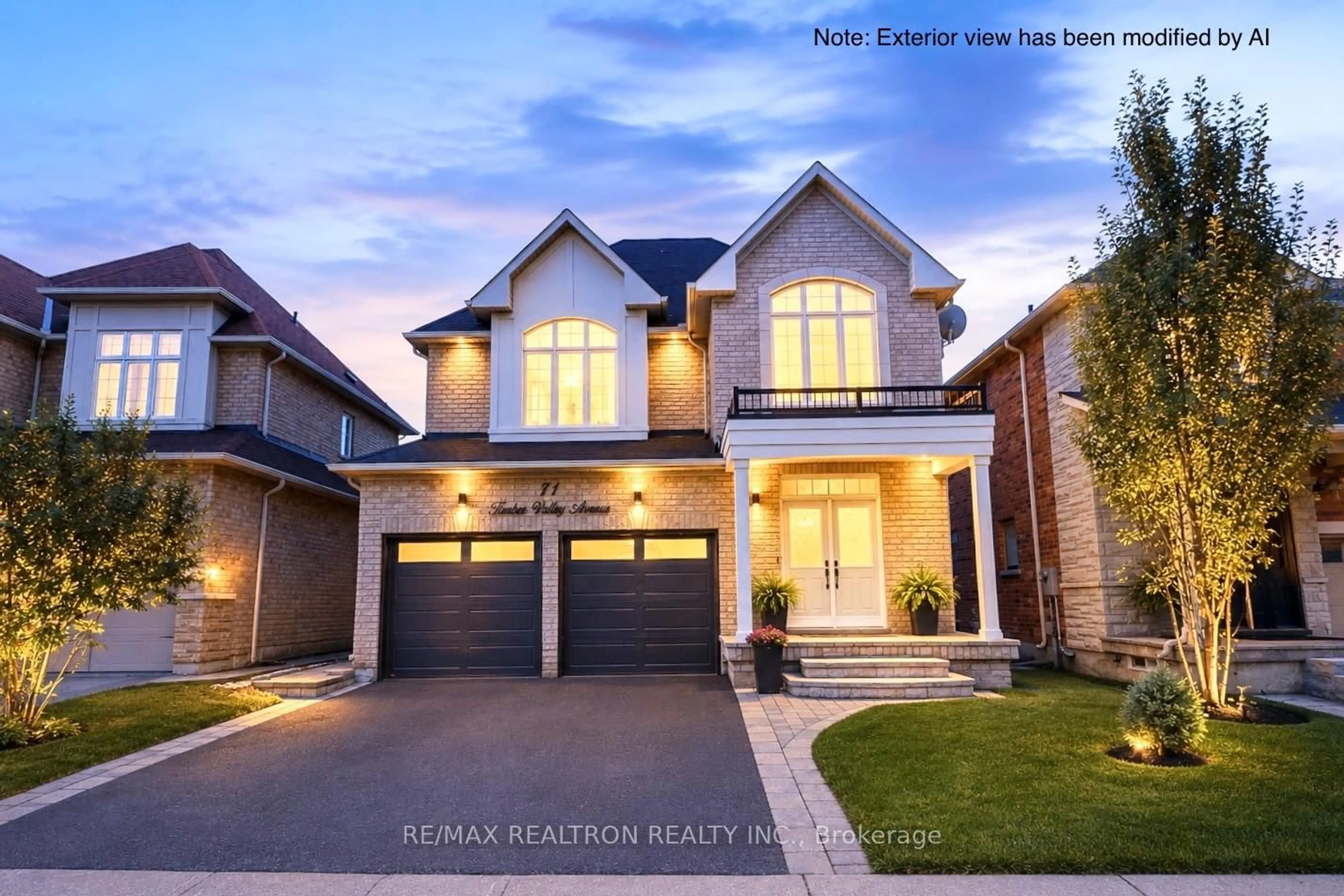 Home with brick exterior material, street for 71 Timber Valley Ave, Richmond Hill Ontario L4E 4Z8