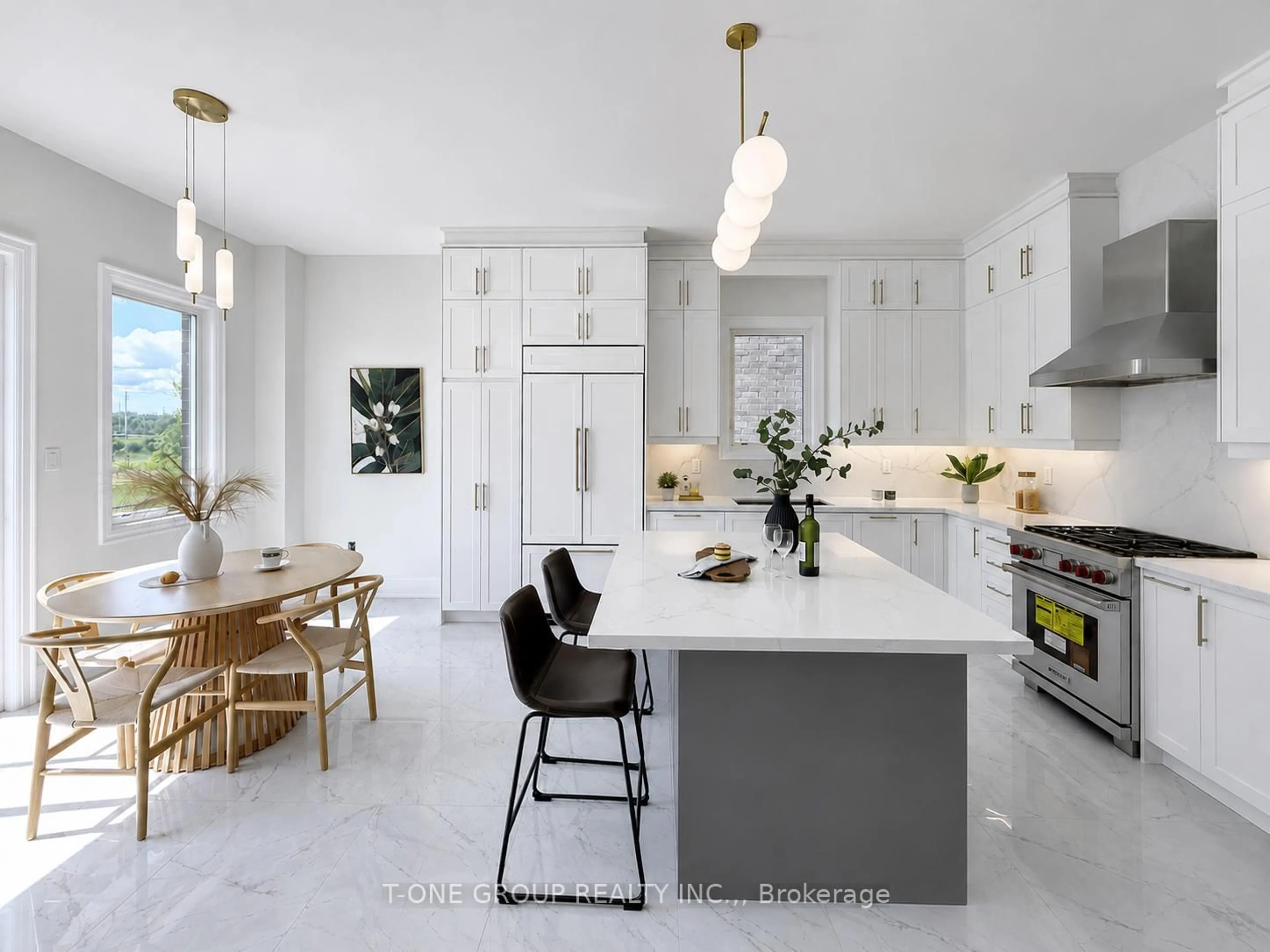 Contemporary kitchen, ceramic/tile floor for 46 Boccella Cres, Richmond Hill Ontario L4B 0J1