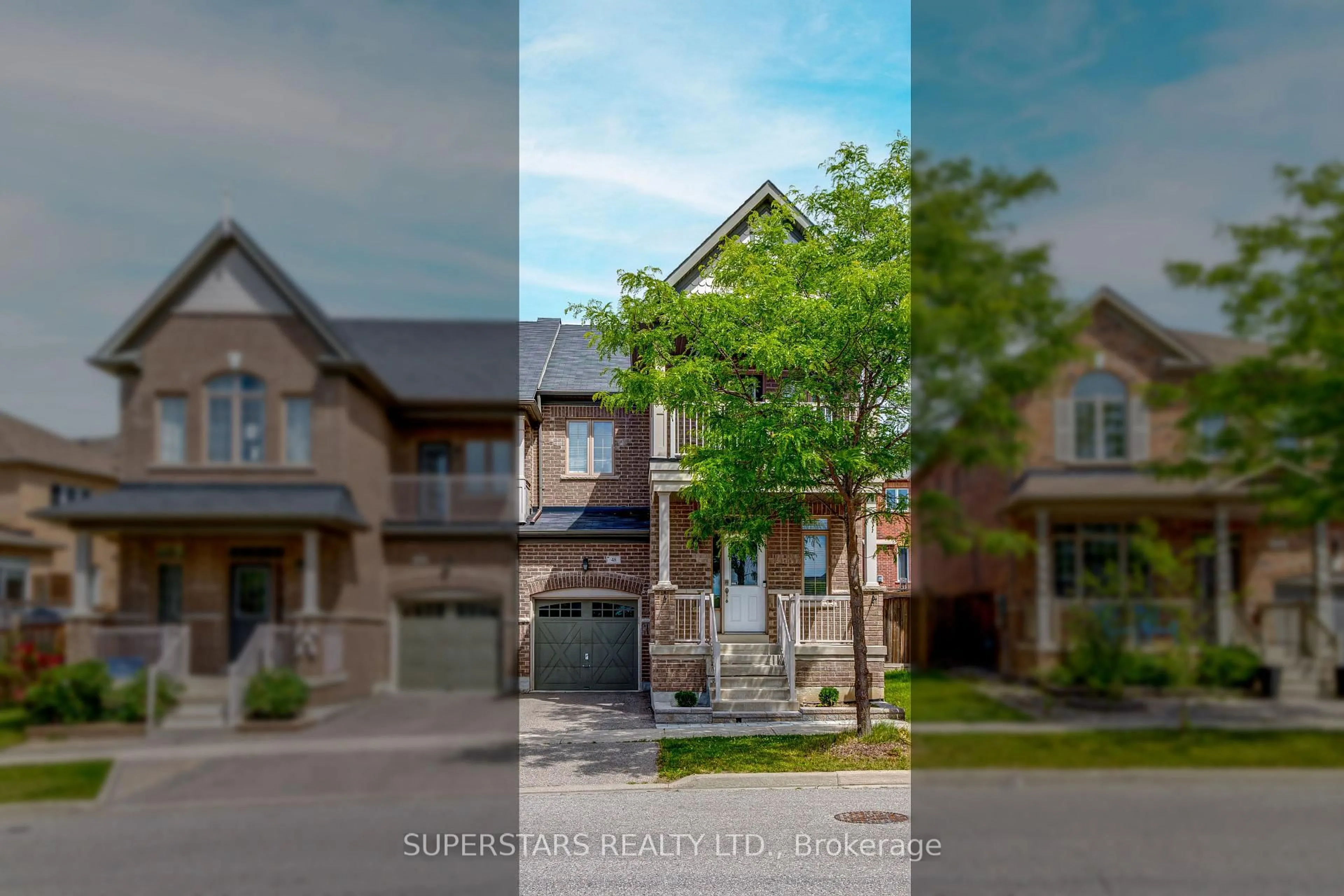 Home with brick exterior material, street for 48 Manila Ave, Markham Ontario L6C 0W2
