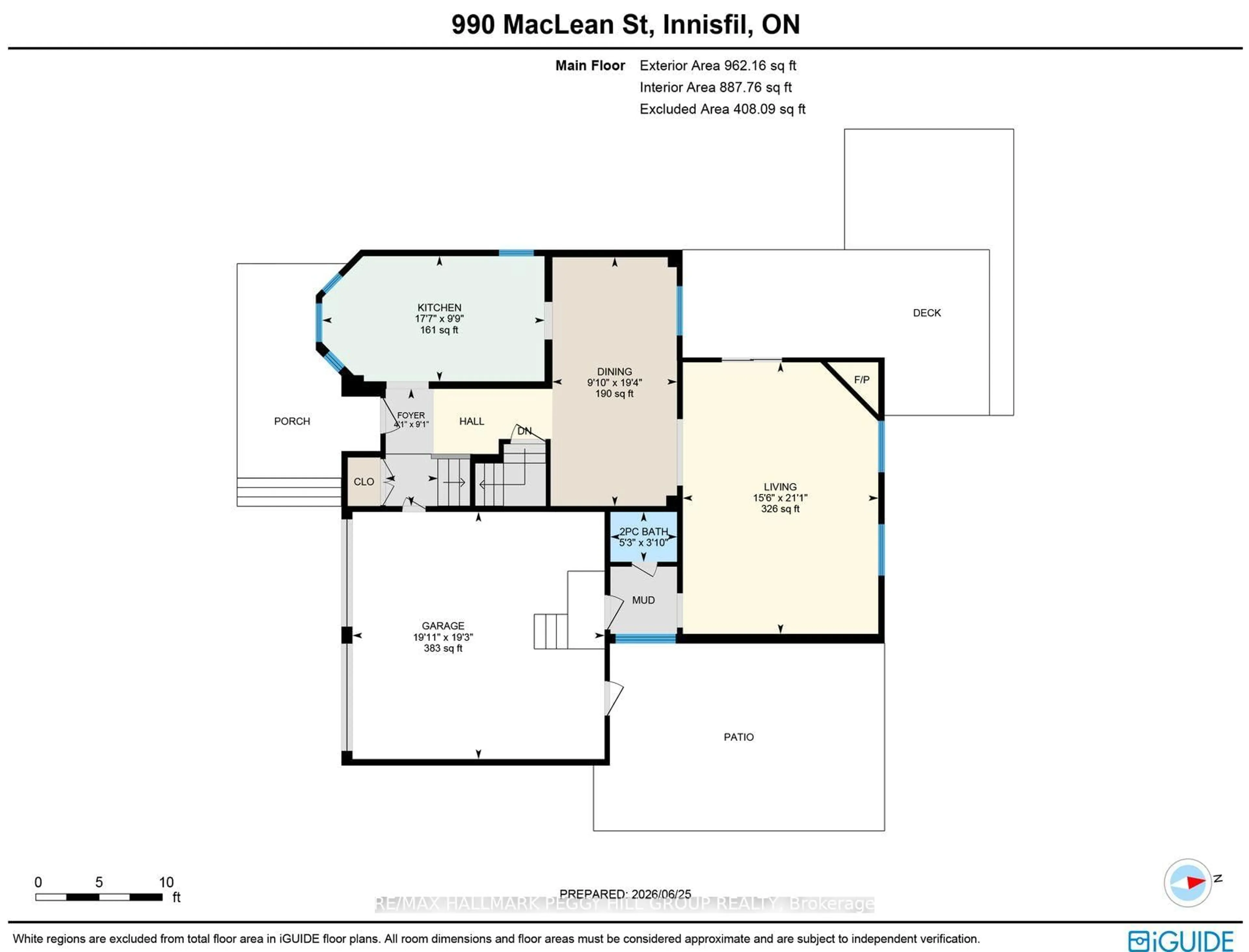Floor plan for 990 MacLean St, Innisfil Ontario L9S 1V8