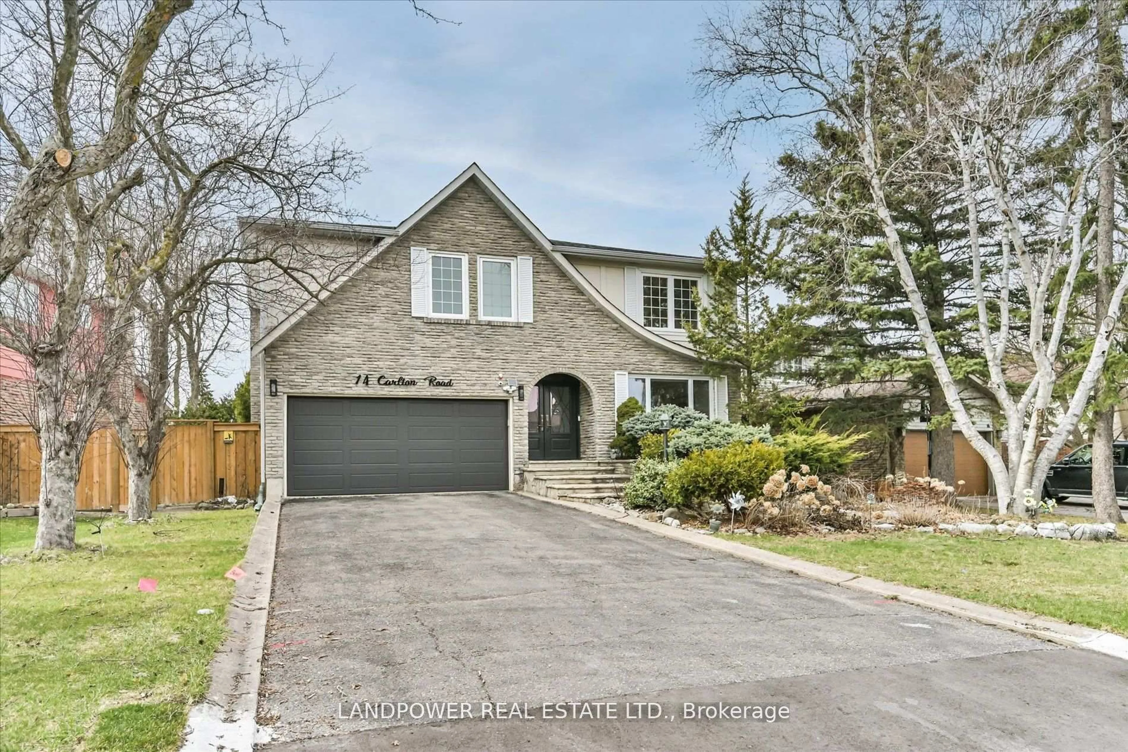 Home with brick exterior material, street for 14 Carlton Rd, Markham Ontario L3R 1Z2