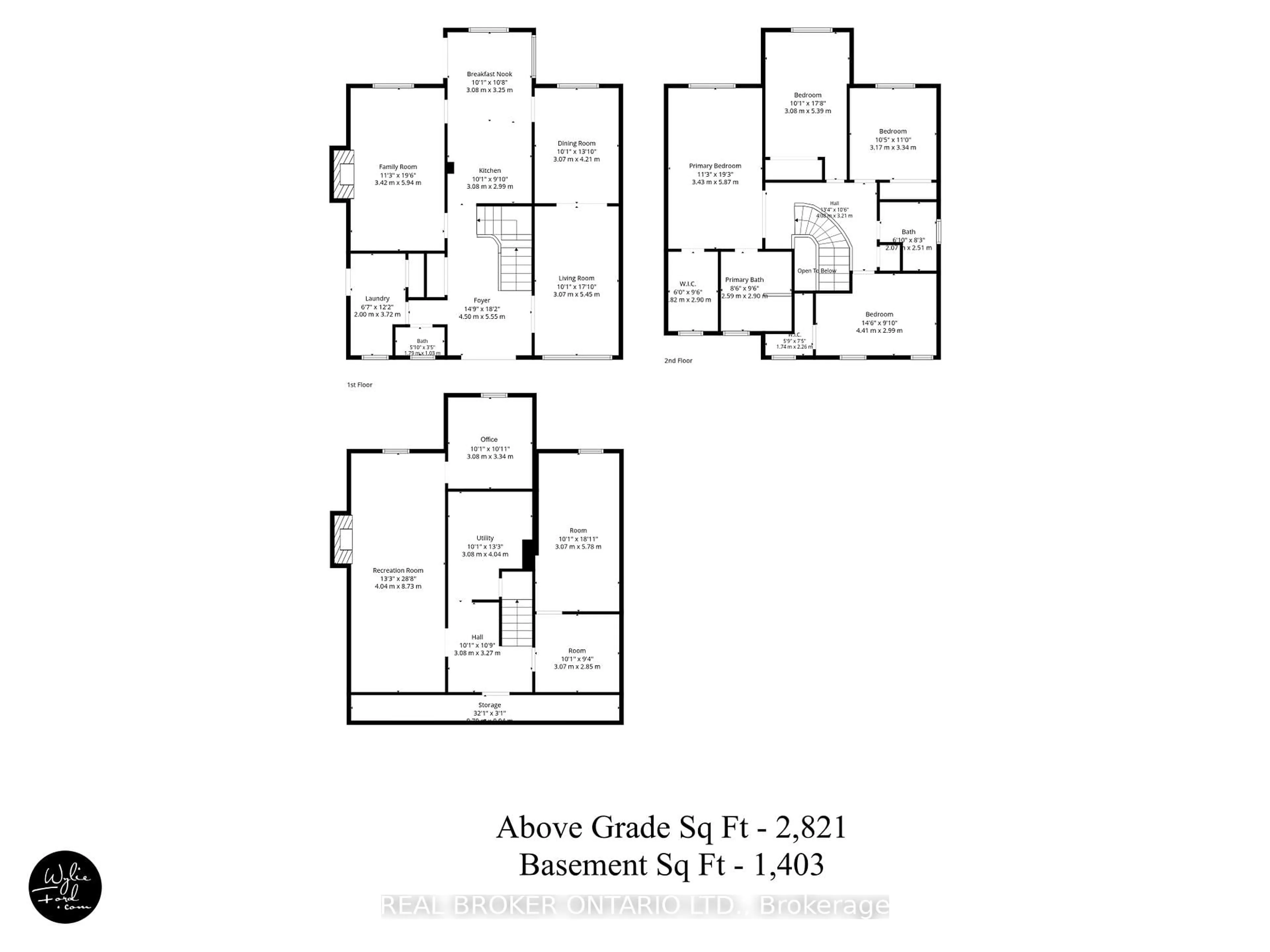Floor plan for 221 Park Ave, East Gwillimbury Ontario L9N 1J9