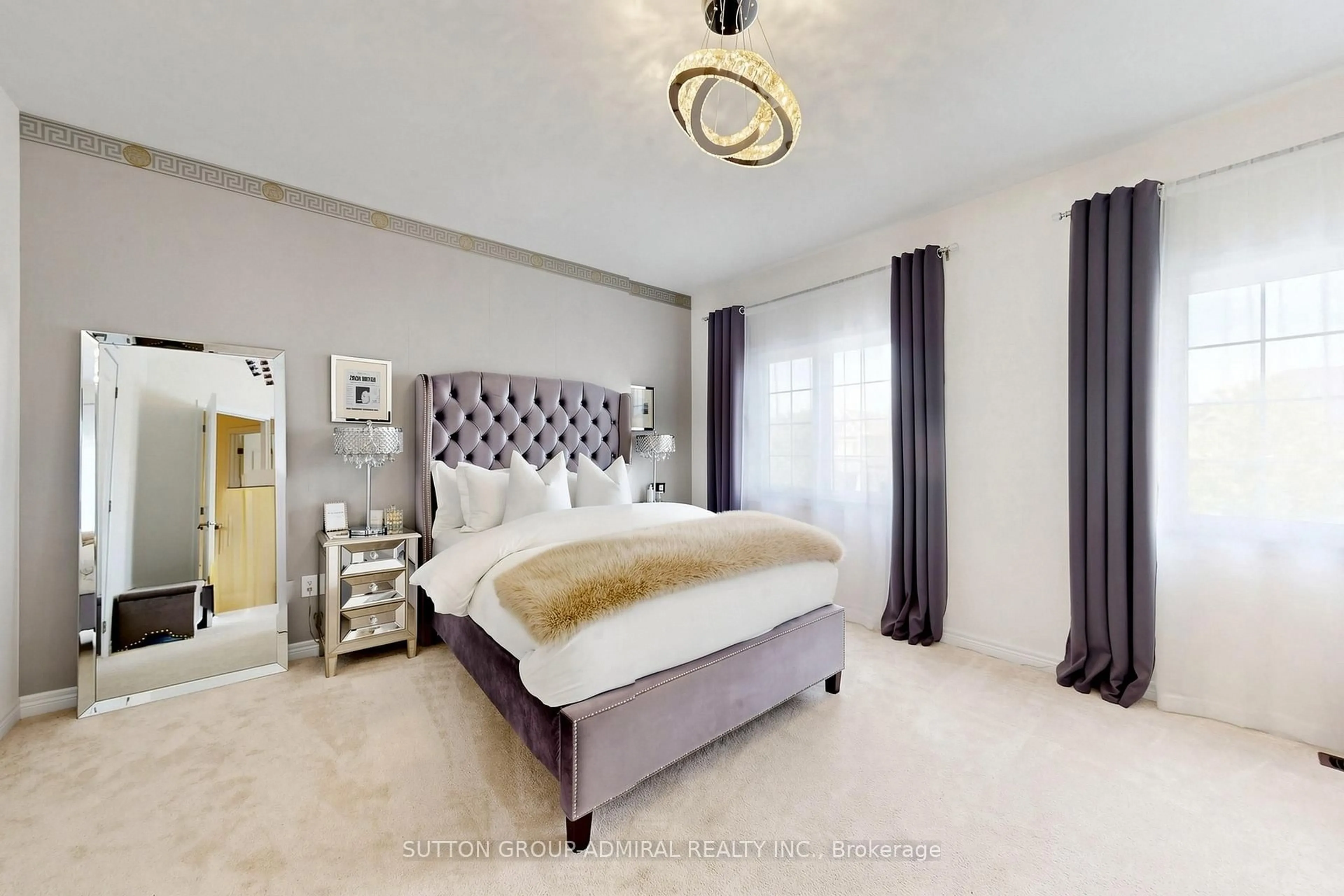 Bedroom with bed, carpet floor for 545 Clifford Perry Pl, Newmarket Ontario L3X 0J1