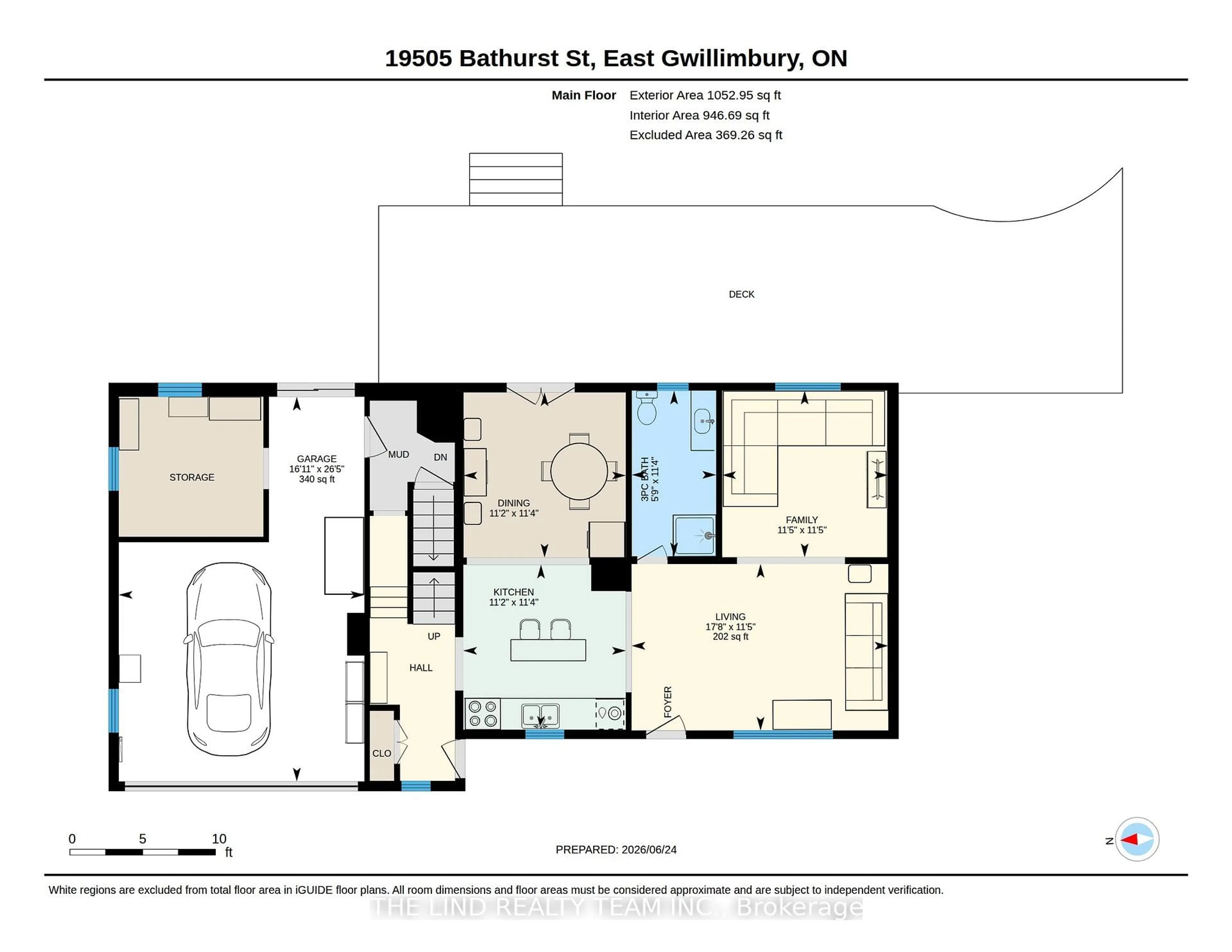Floor plan for 19505 Bathurst St, East Gwillimbury Ontario L3Y 4V9