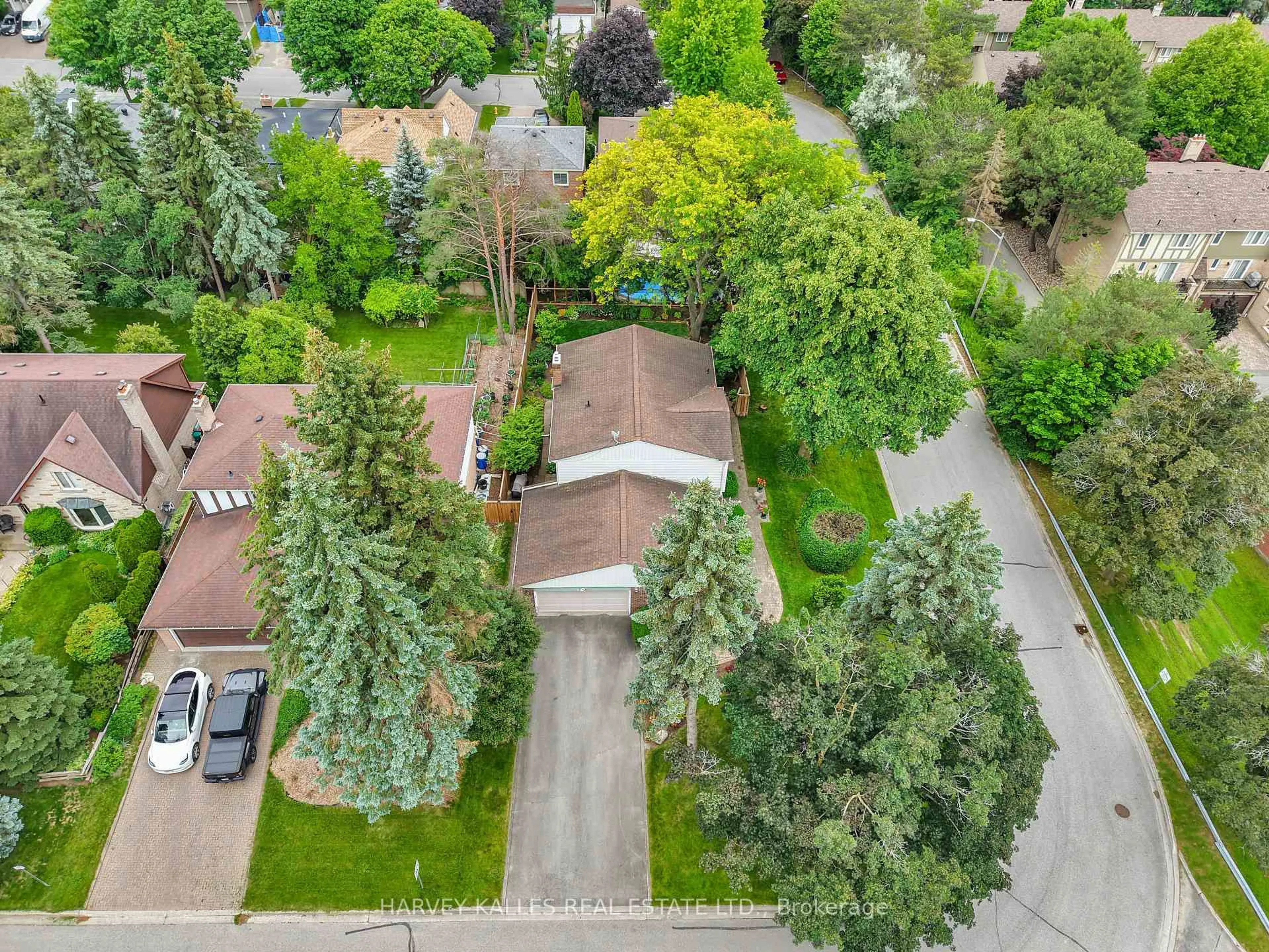 A pic from outside/outdoor area/front of a property/back of a property/a pic from drone, street for 55 Aberfeldy Cres, Markham Ontario L3T 4C3