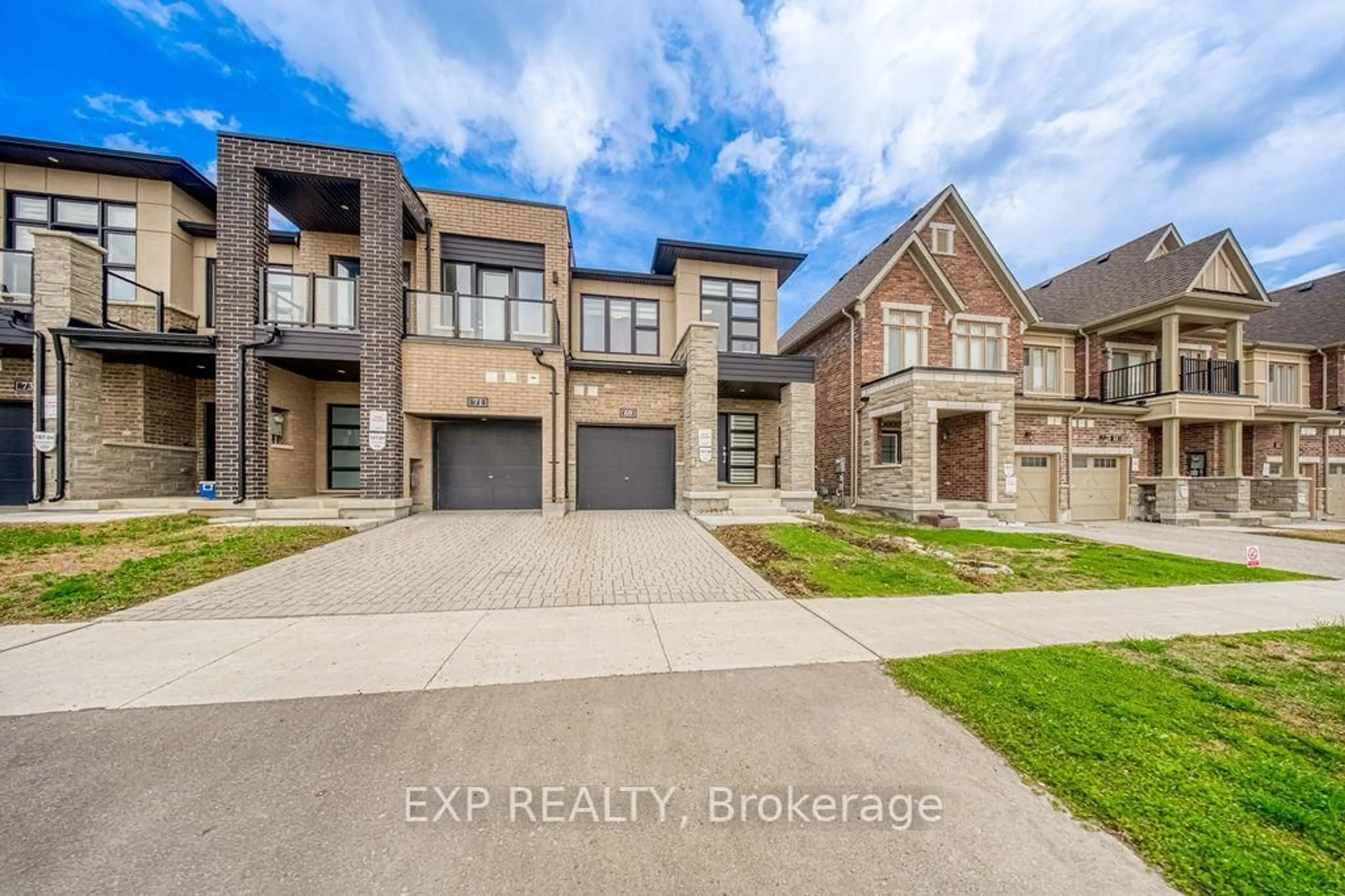 A pic from outside/outdoor area/front of a property/back of a property/a pic from drone, street for 69 Freeman Williams St, Markham Ontario L6C 3K4