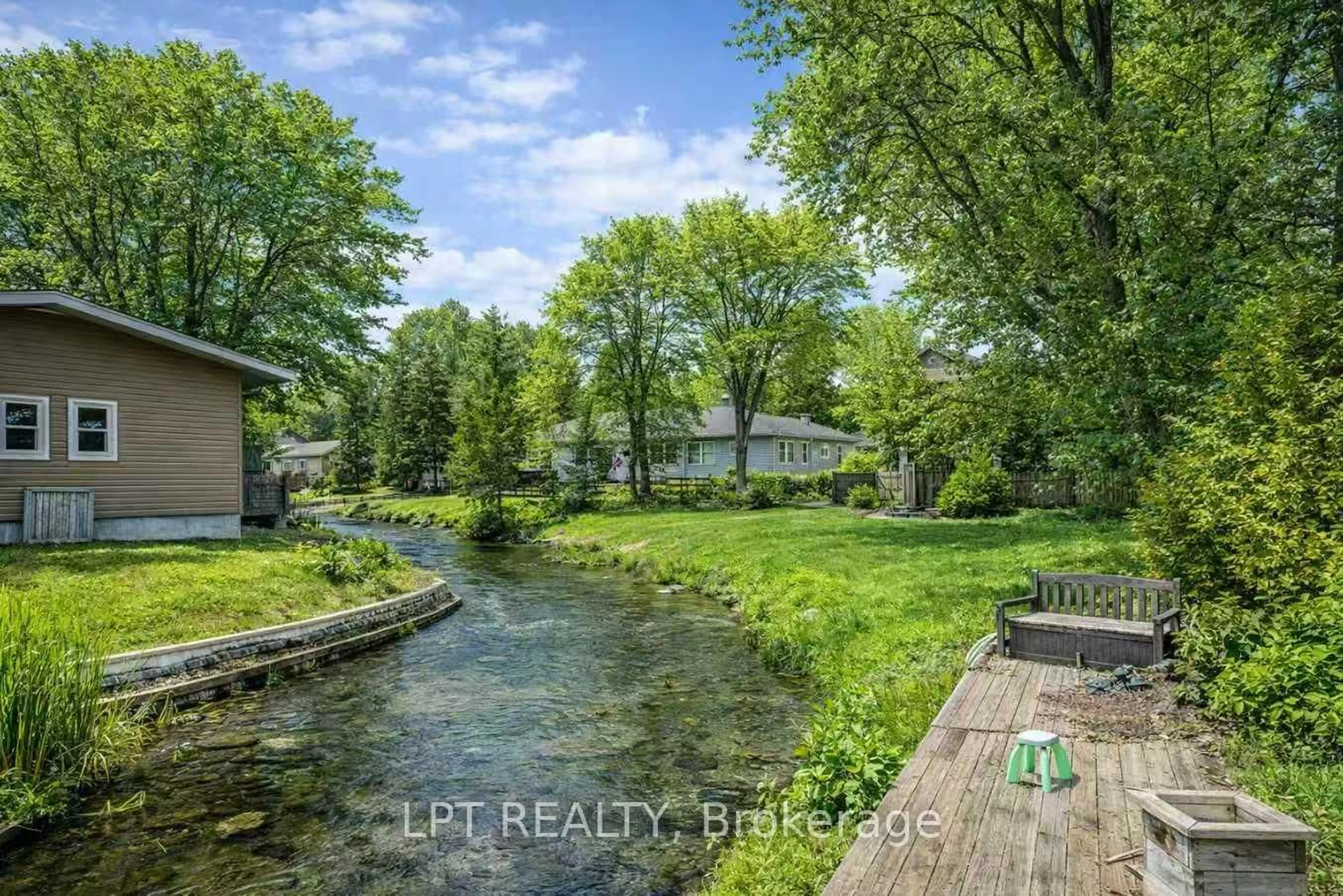 A pic from outside/outdoor area/front of a property/back of a property/a pic from drone, water/lake/river/ocean view for 194 South Channel Dr, Georgina Ontario L4P 2N3