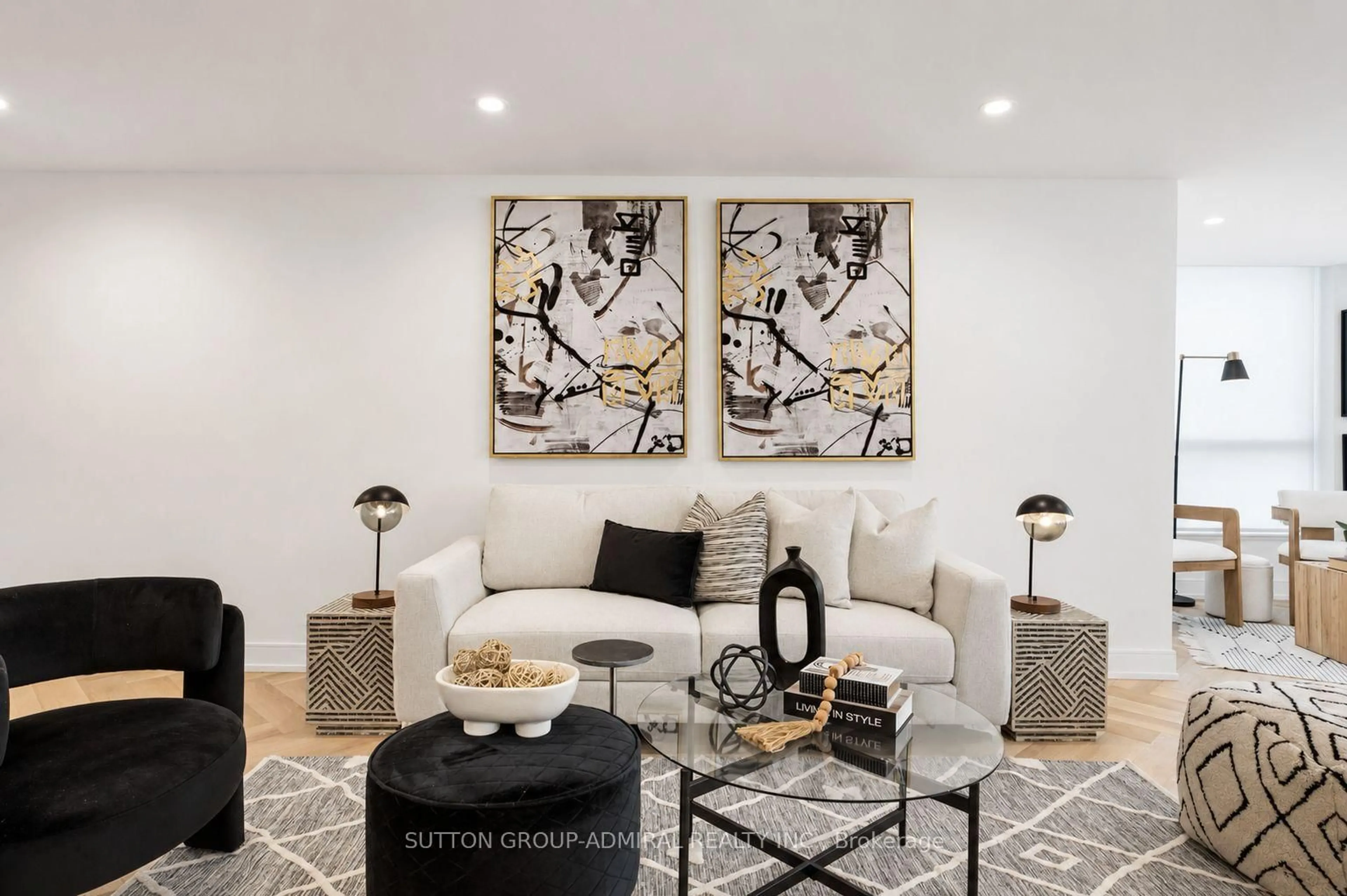 Living room with furniture, unknown for 1 Clark Ave #1411, Vaughan Ontario L4J 7Y6