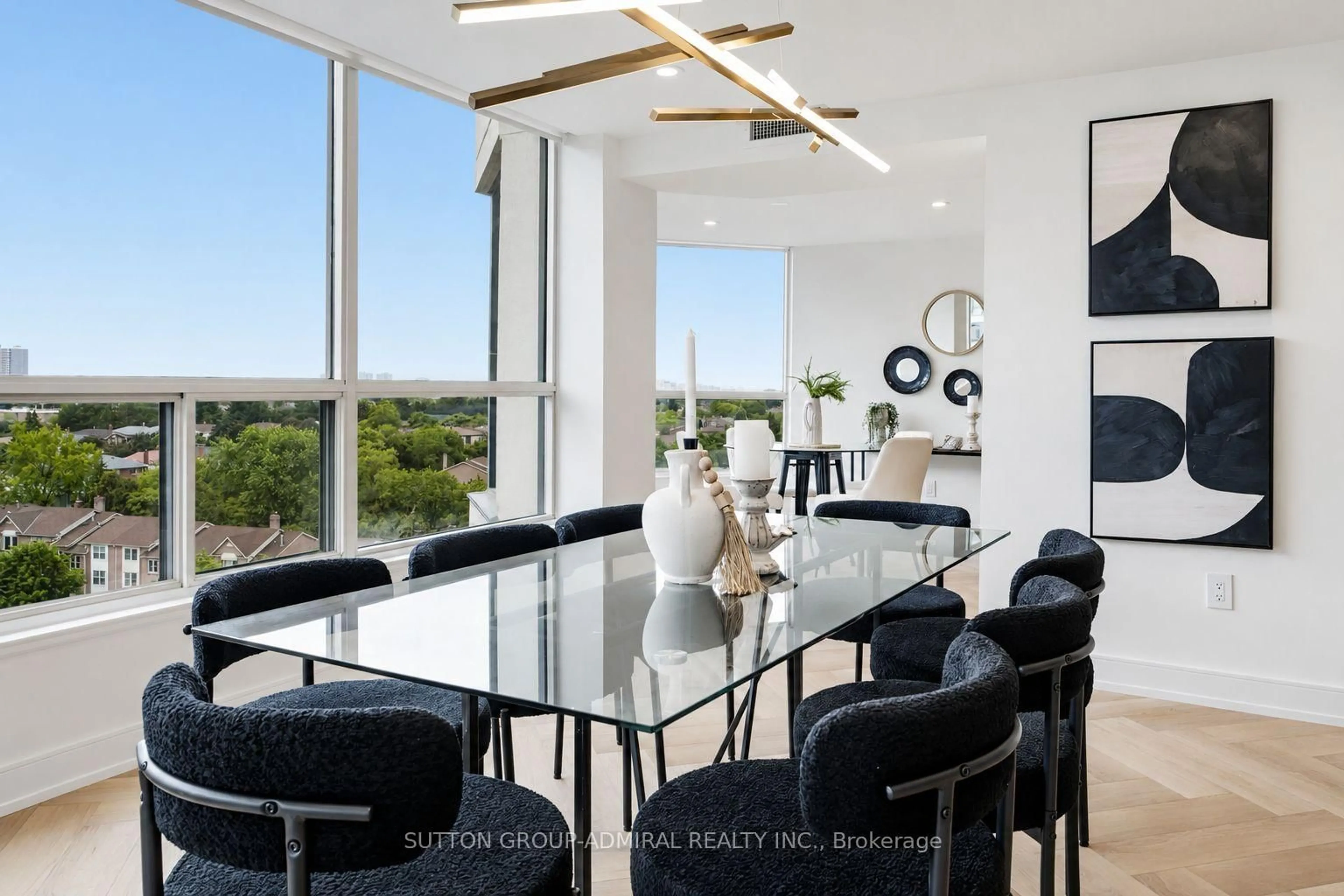 Dining room, ceramic/tile floor for 1 Clark Ave #1411, Vaughan Ontario L4J 7Y6