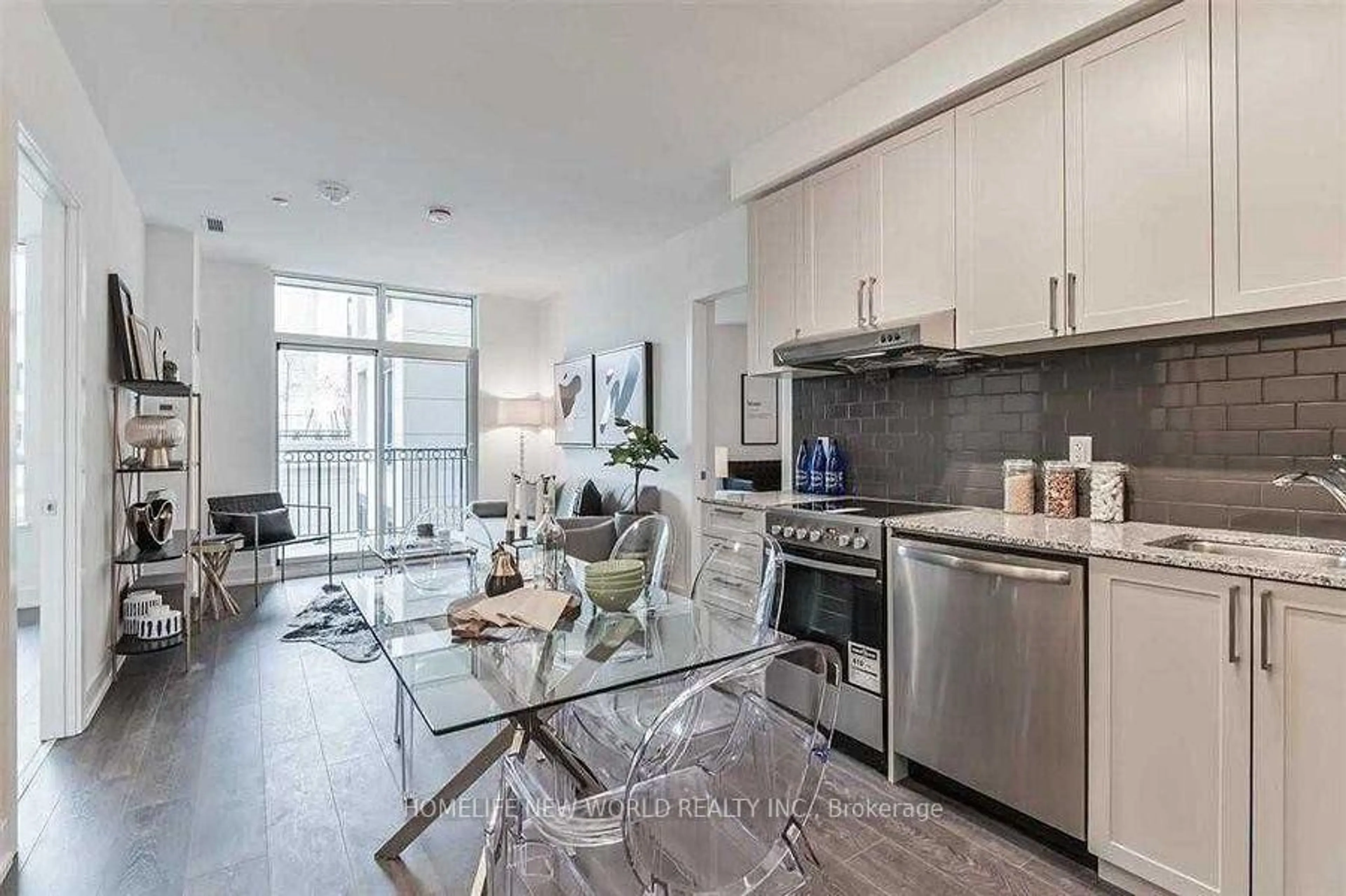 Open concept kitchen, unknown for 268 Buchanan Dr #703W, Markham Ontario L3R 8G9