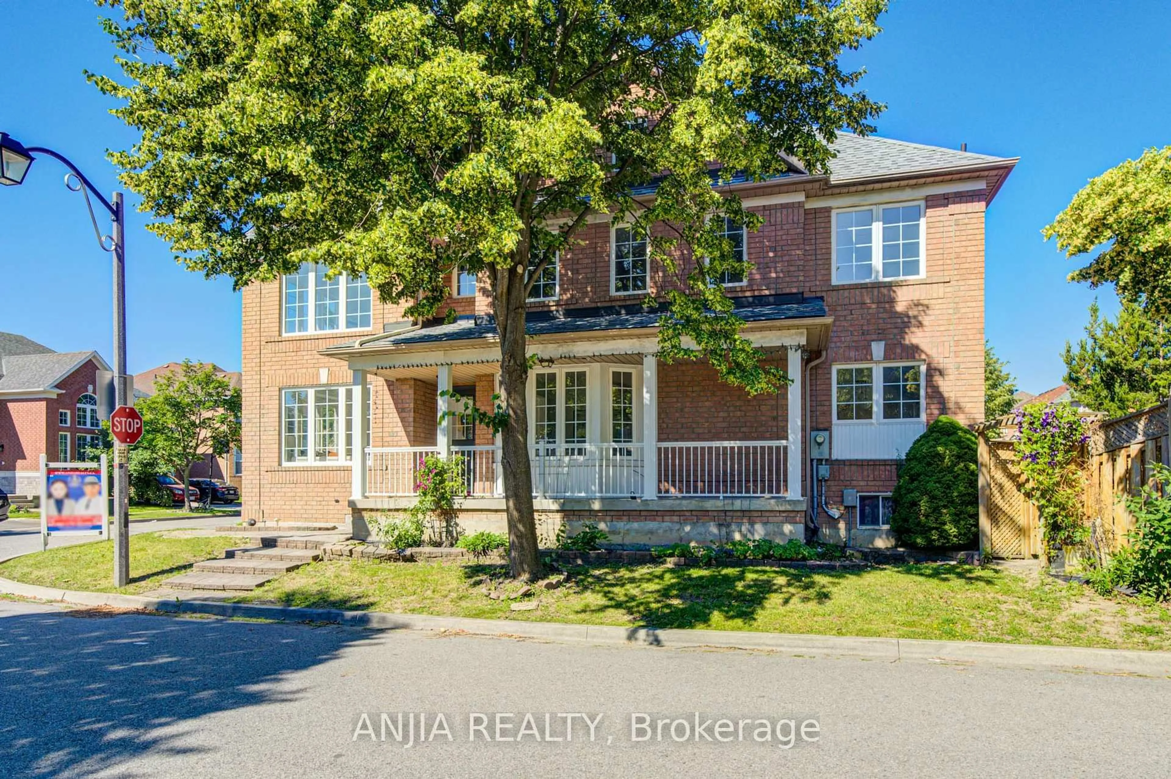 Home with brick exterior material, street for 136 Winston Castle Dr, Markham Ontario L6C 2N4
