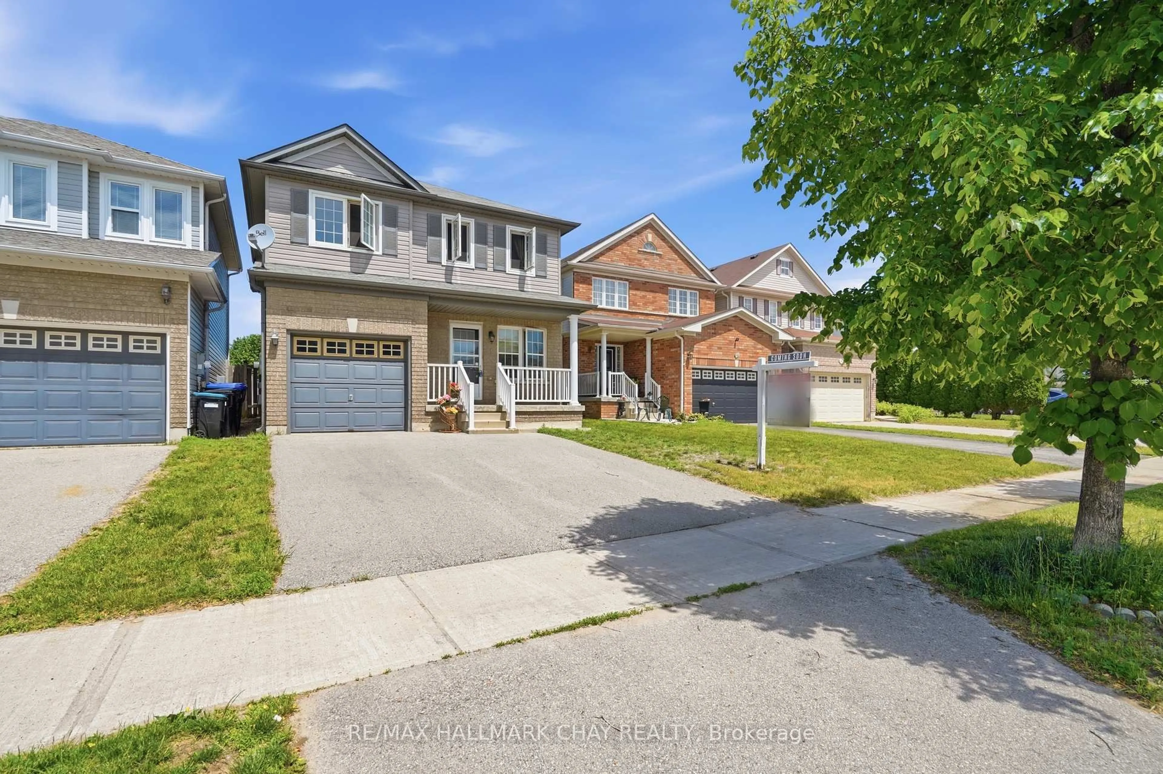 Home with brick exterior material, street for 71 Stonemount Cres, Essa Ontario L0M 1B4