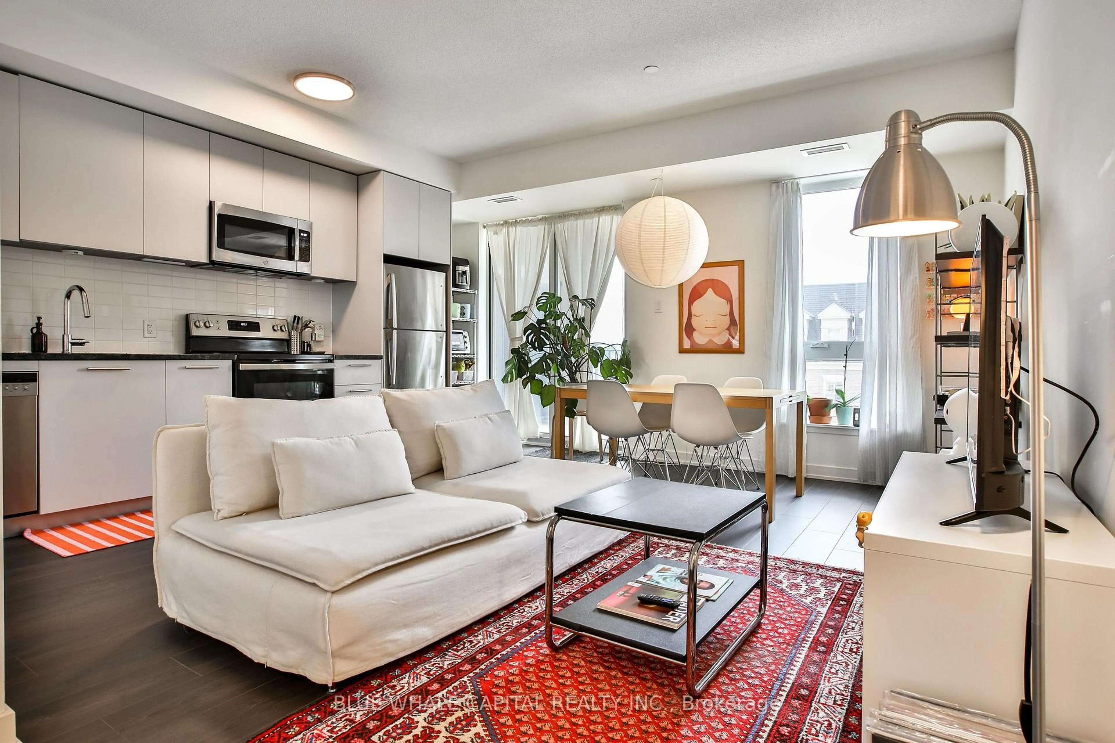 Living room with furniture, unknown for 101 Cathedral High St #213, Markham Ontario L6C 3L8