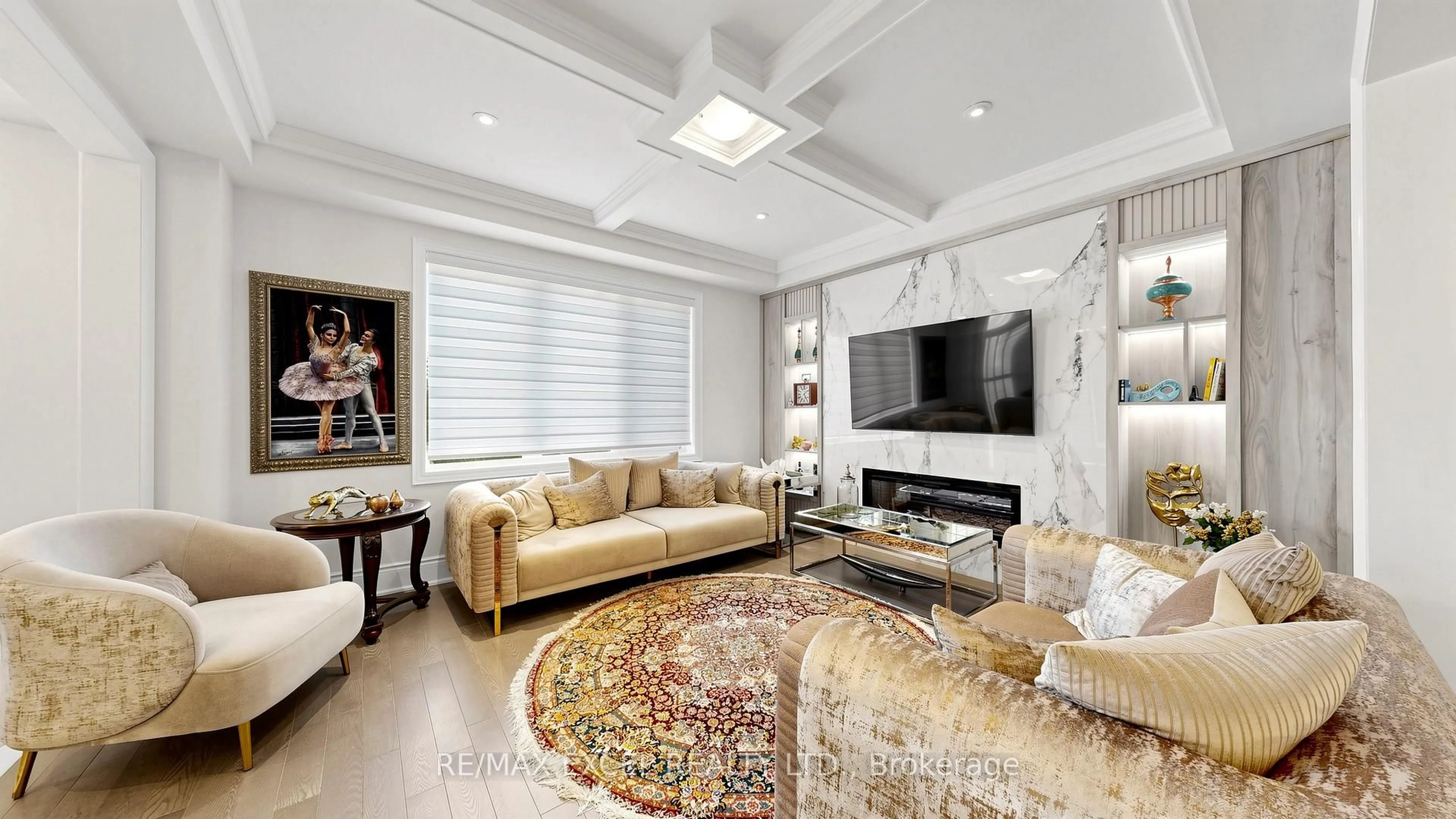 Living room with furniture, unknown for 75 Jinnah Ave, Markham Ontario L3S 0G3