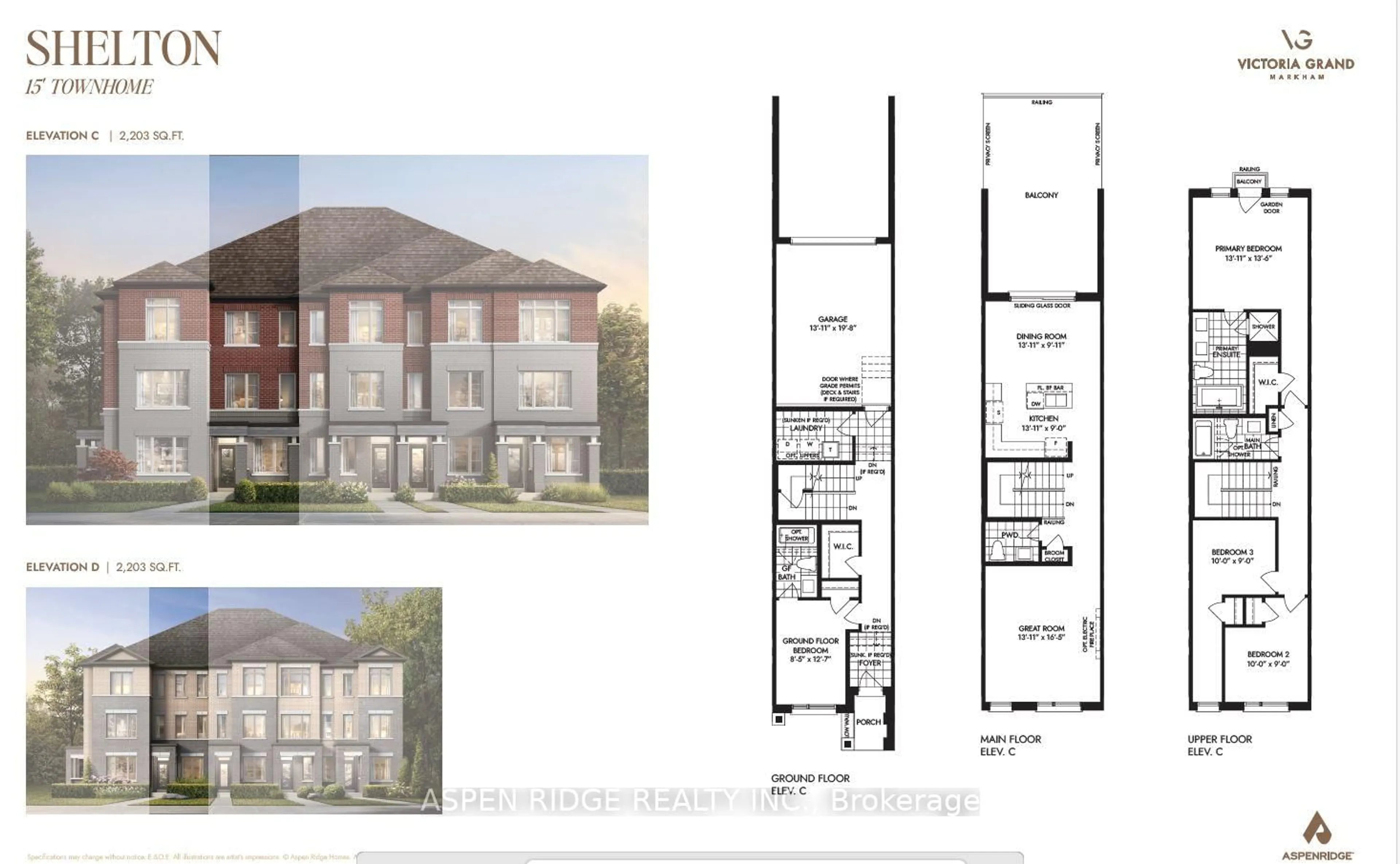 Floor plan for 529 Vine Cliff Blvd, Markham Ontario L6C 3N3
