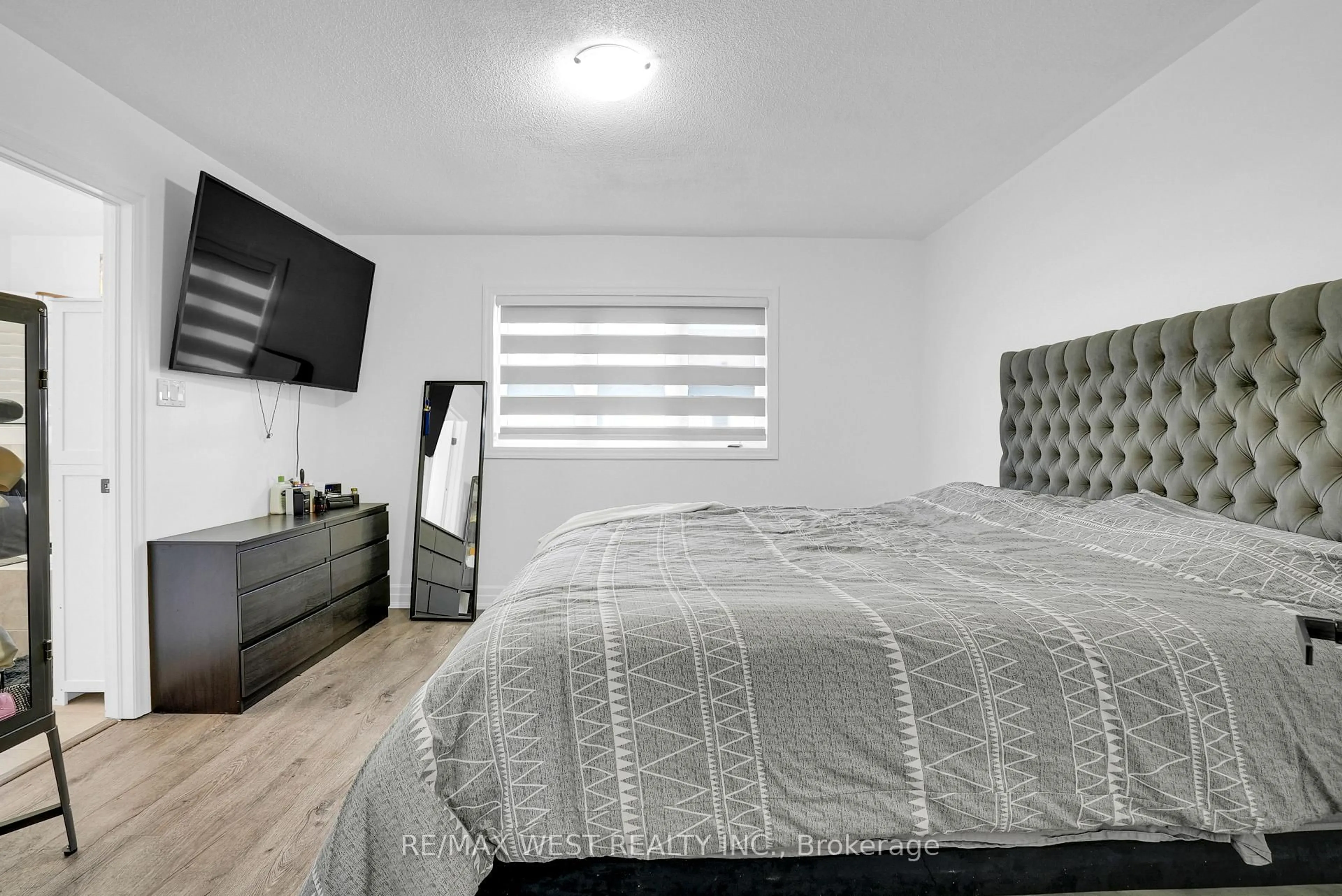 Bedroom with bed, unknown for 128 Wagner Cres, Essa Ontario L0M 1B6