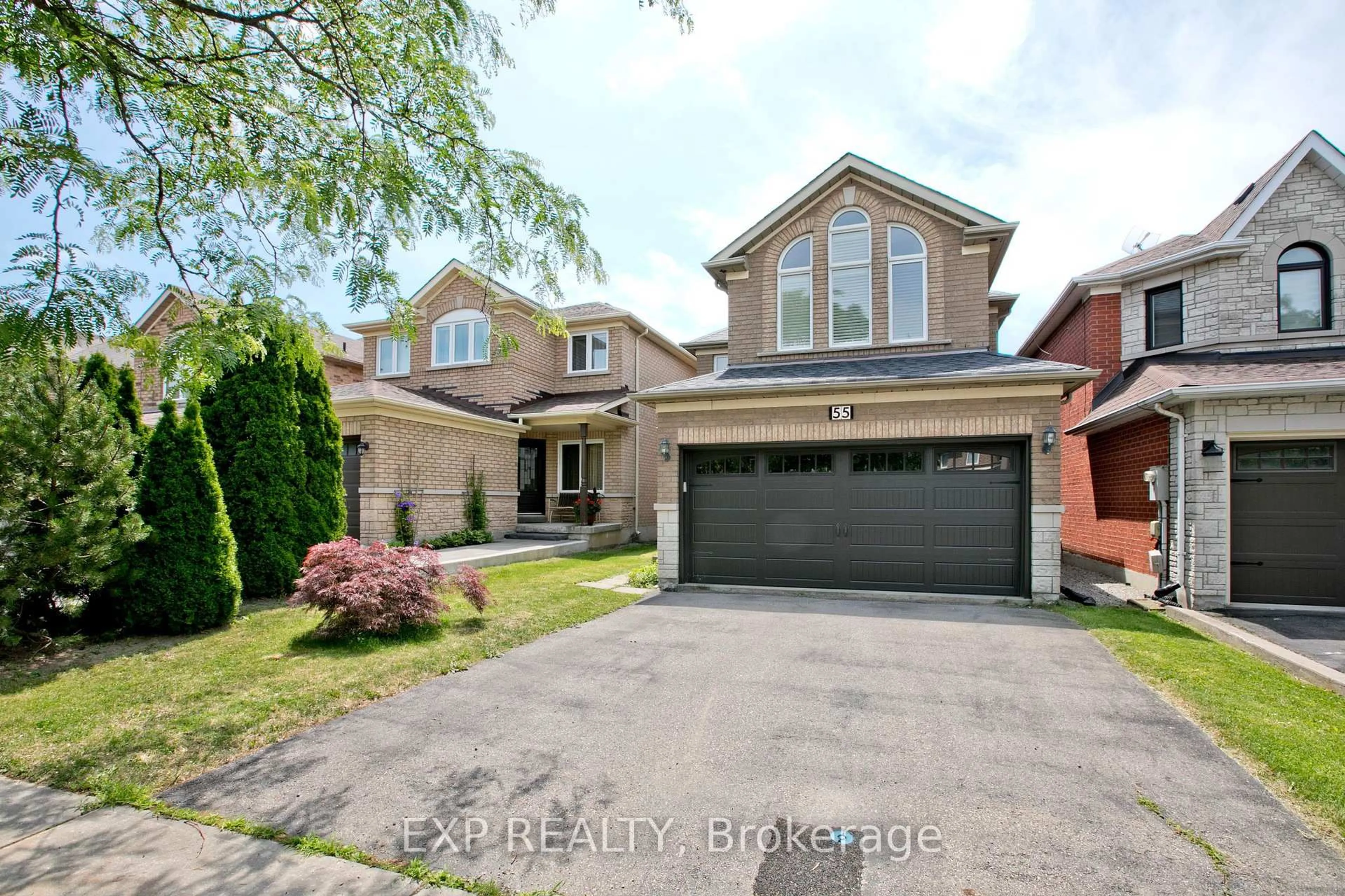 Home with brick exterior material, street for 55 Sandway Cres, Vaughan Ontario L6A 2M1