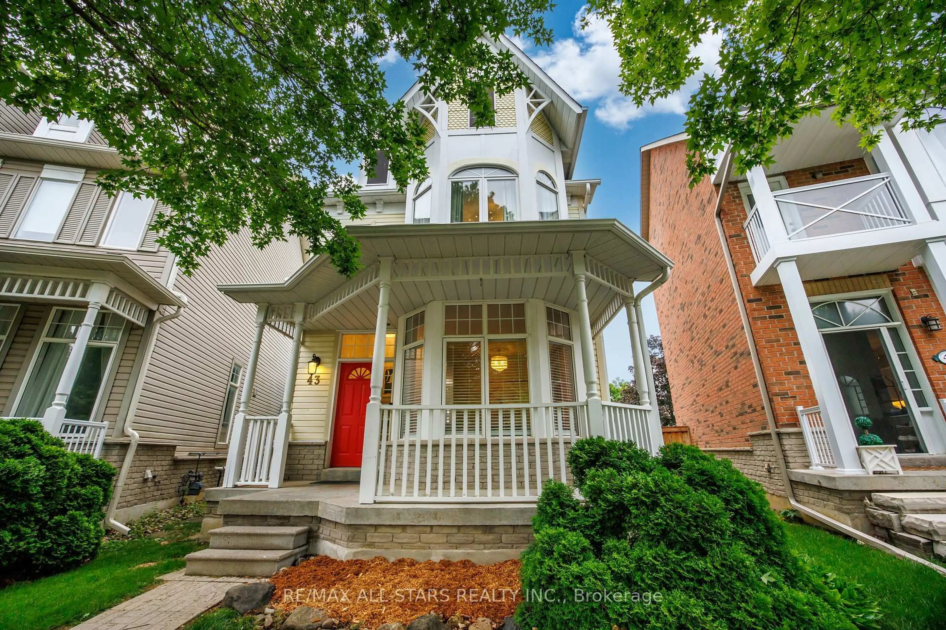 Home with brick exterior material, street for 43 Cornell Common Rd, Markham Ontario L6B 1B5