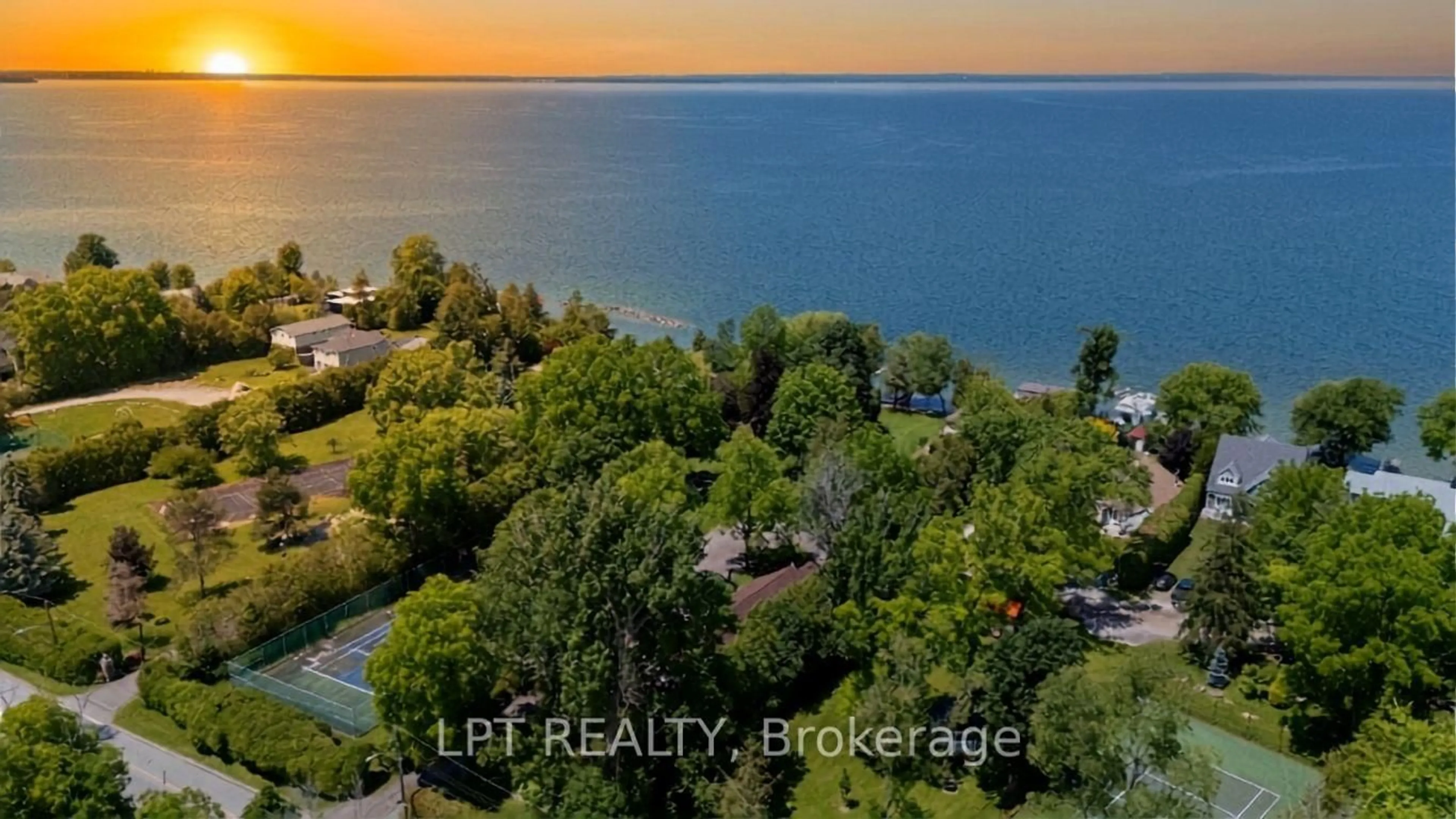 A pic from outside/outdoor area/front of a property/back of a property/a pic from drone, water/lake/river/ocean view for 678 Lake Dr, Georgina Ontario L0E 1S0