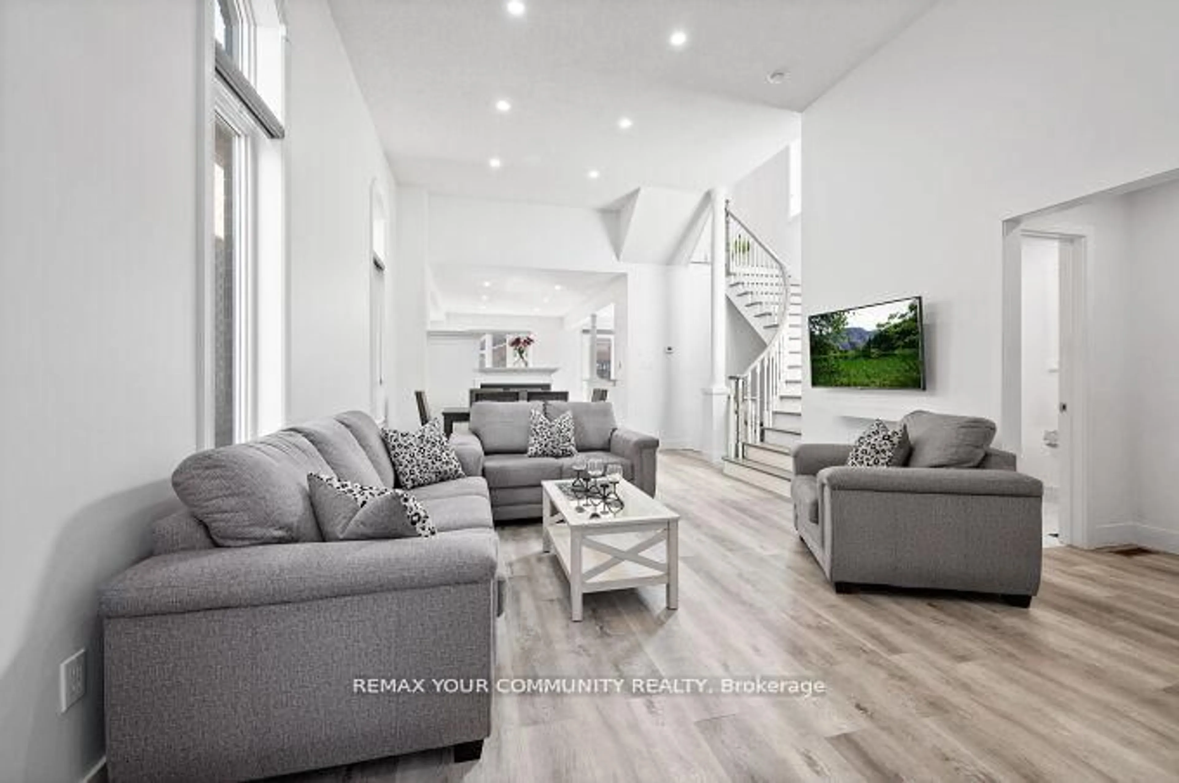 Living room with furniture, unknown for 144 Broomlands Dr, Vaughan Ontario L6A 2K3