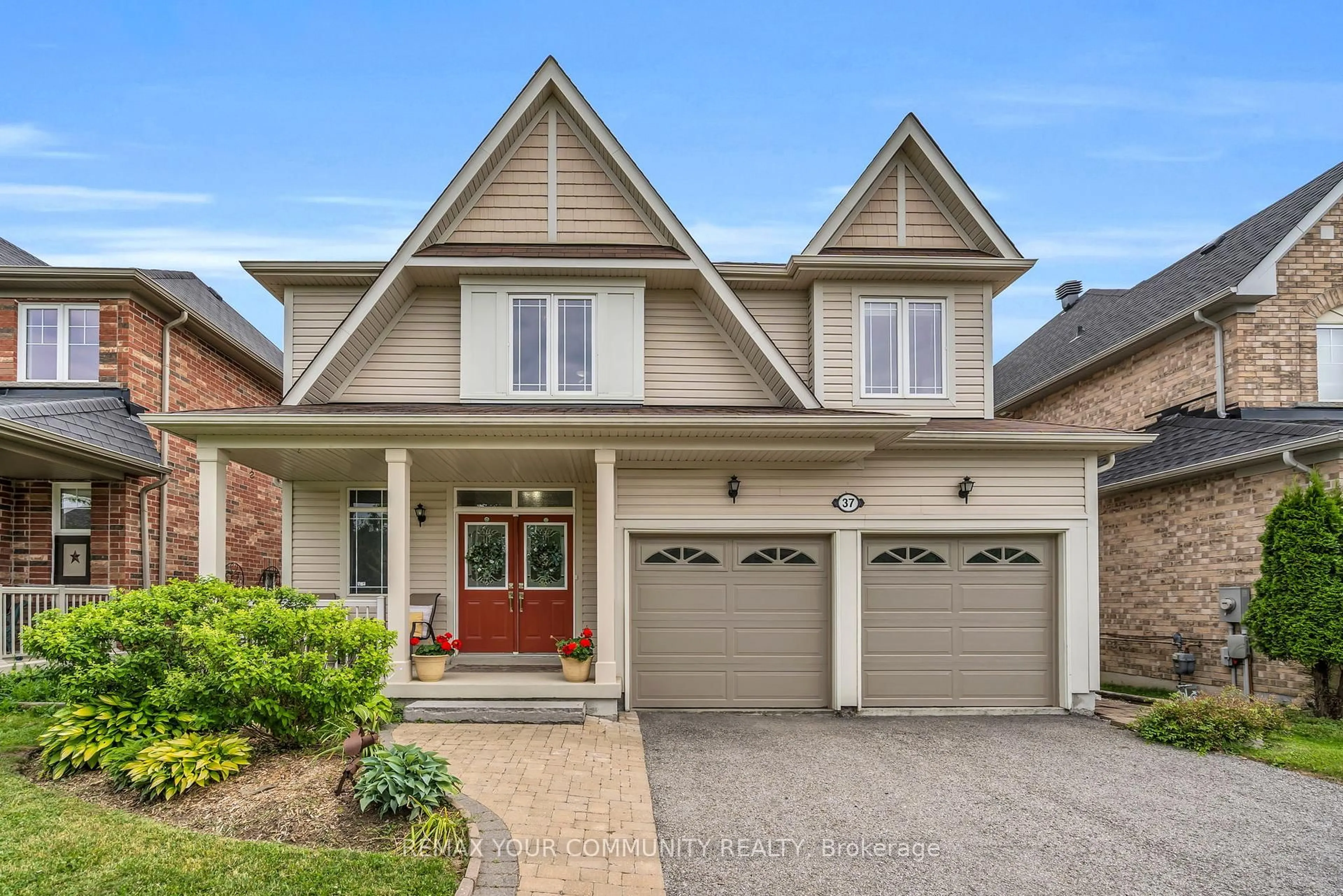 Home with brick exterior material, street for 37 Bramsey St, Georgina Ontario L0E 1R0