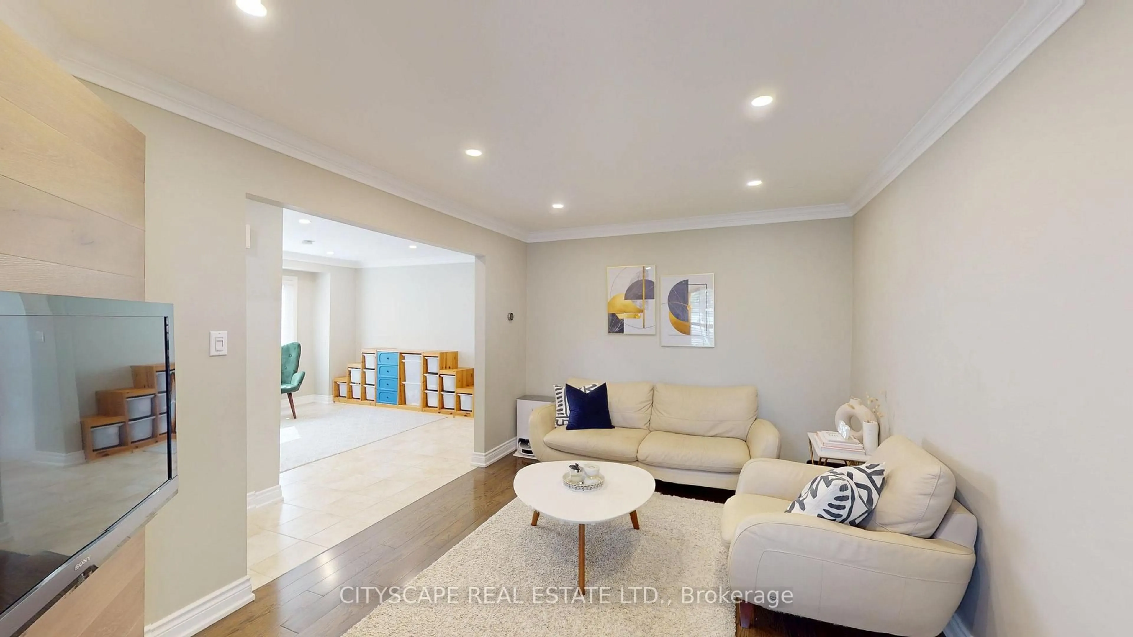 Living room with furniture, unknown for 17 Badessa Circ, Vaughan Ontario L4J 6E7
