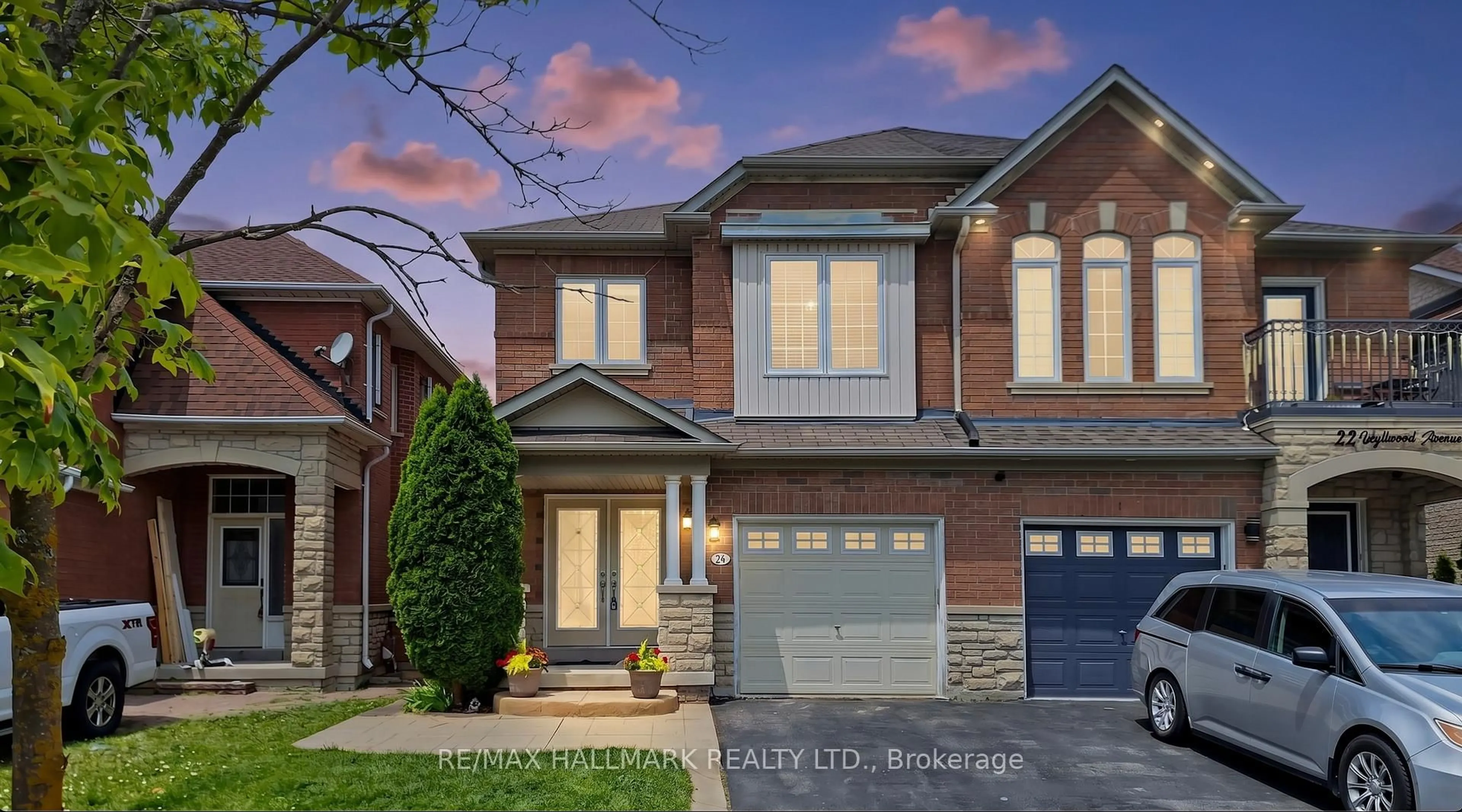 Home with brick exterior material, street for 24 Idyllwood Ave, Richmond Hill Ontario L4S 2P4