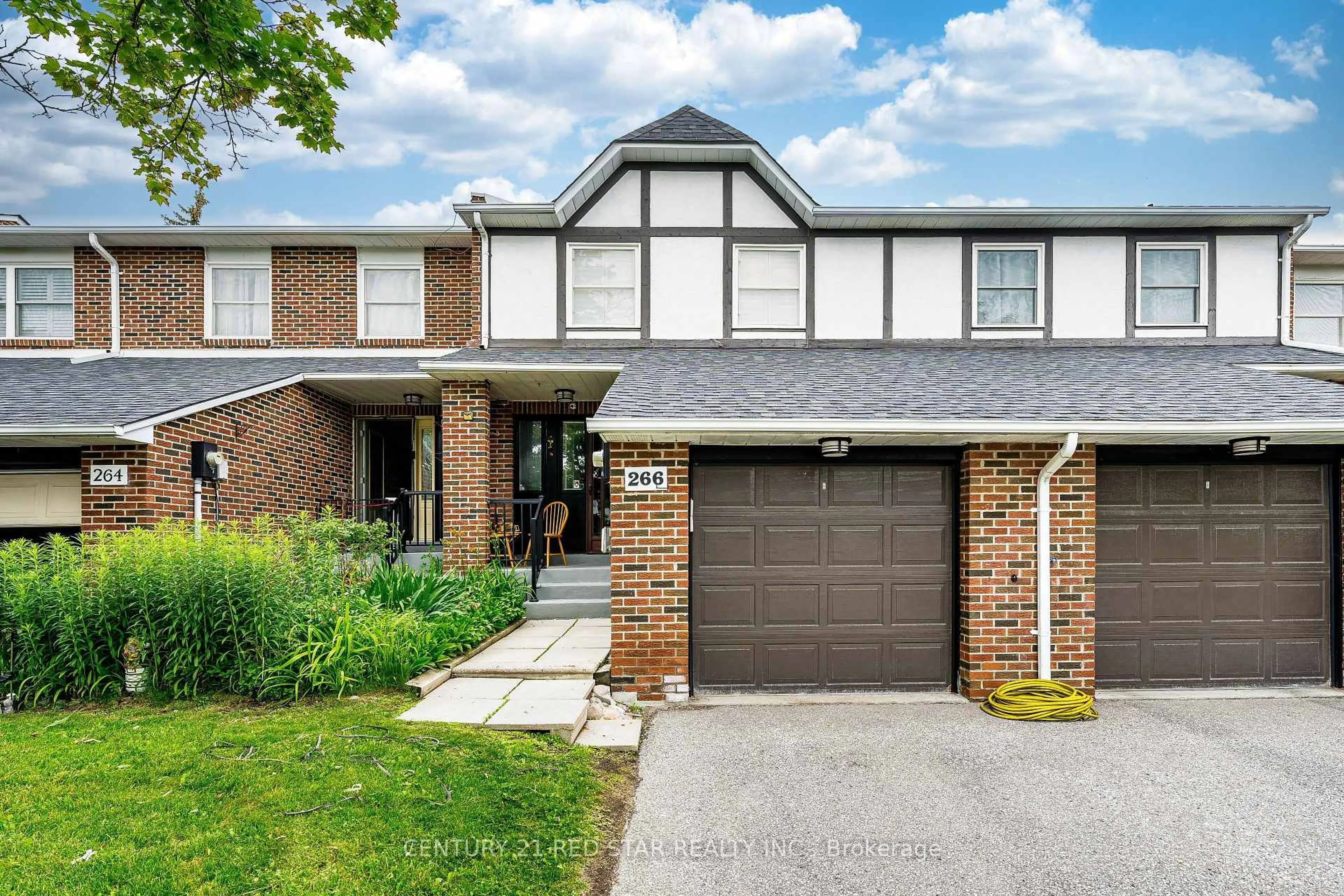 Home with brick exterior material, street for 266 Simonston Blvd, Markham Ontario L3T 4T5