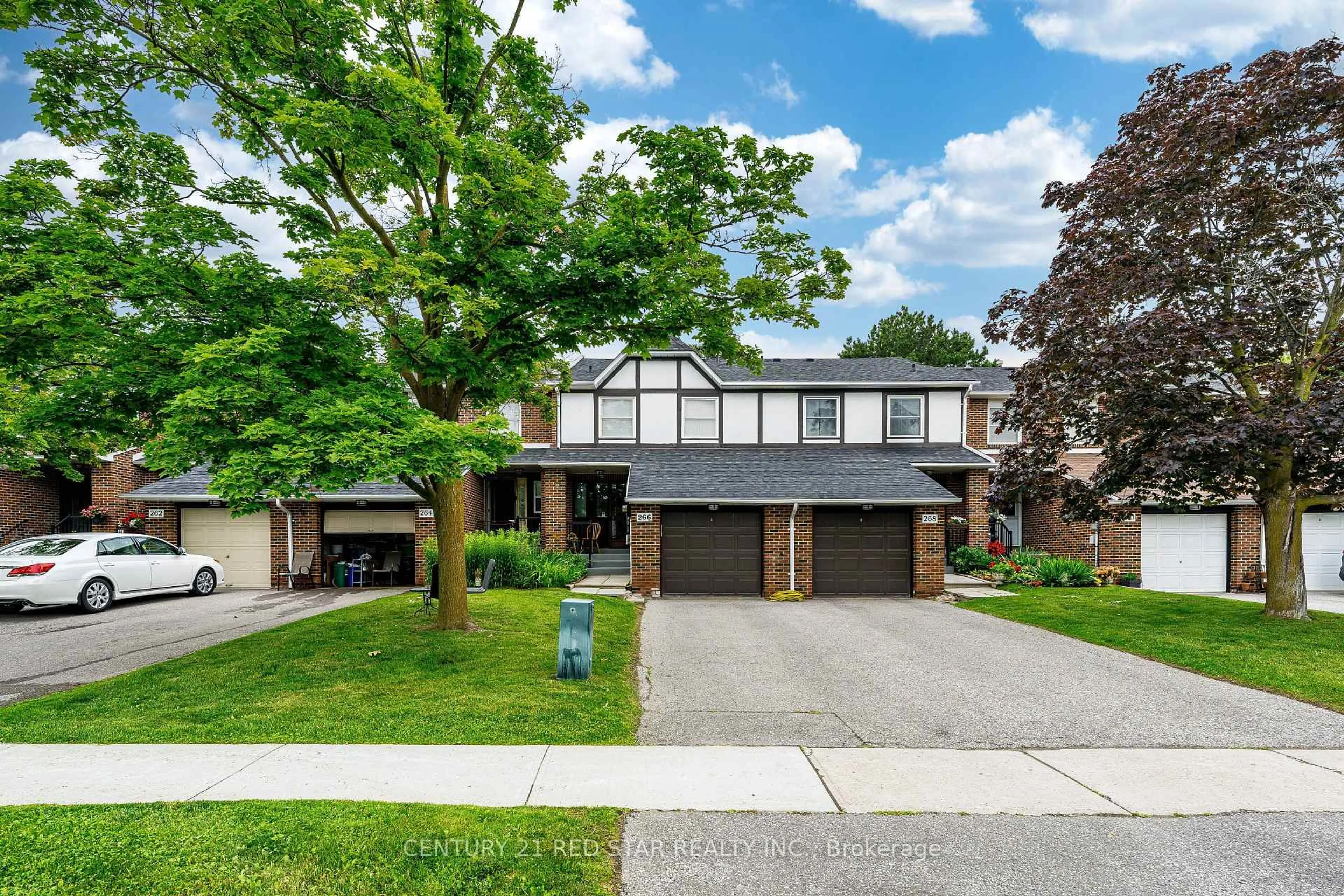 Home with brick exterior material, street for 266 Simonston Blvd, Markham Ontario L3T 4T5