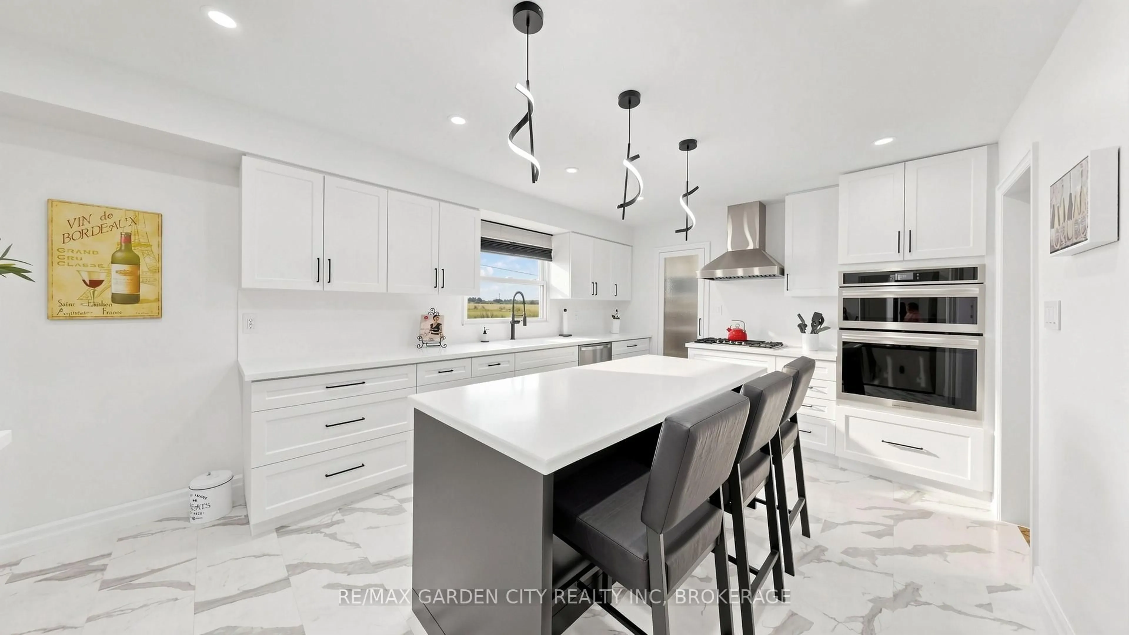 Contemporary kitchen, ceramic/tile floor for 6022 11th Line, Essa Ontario L0L 2N0