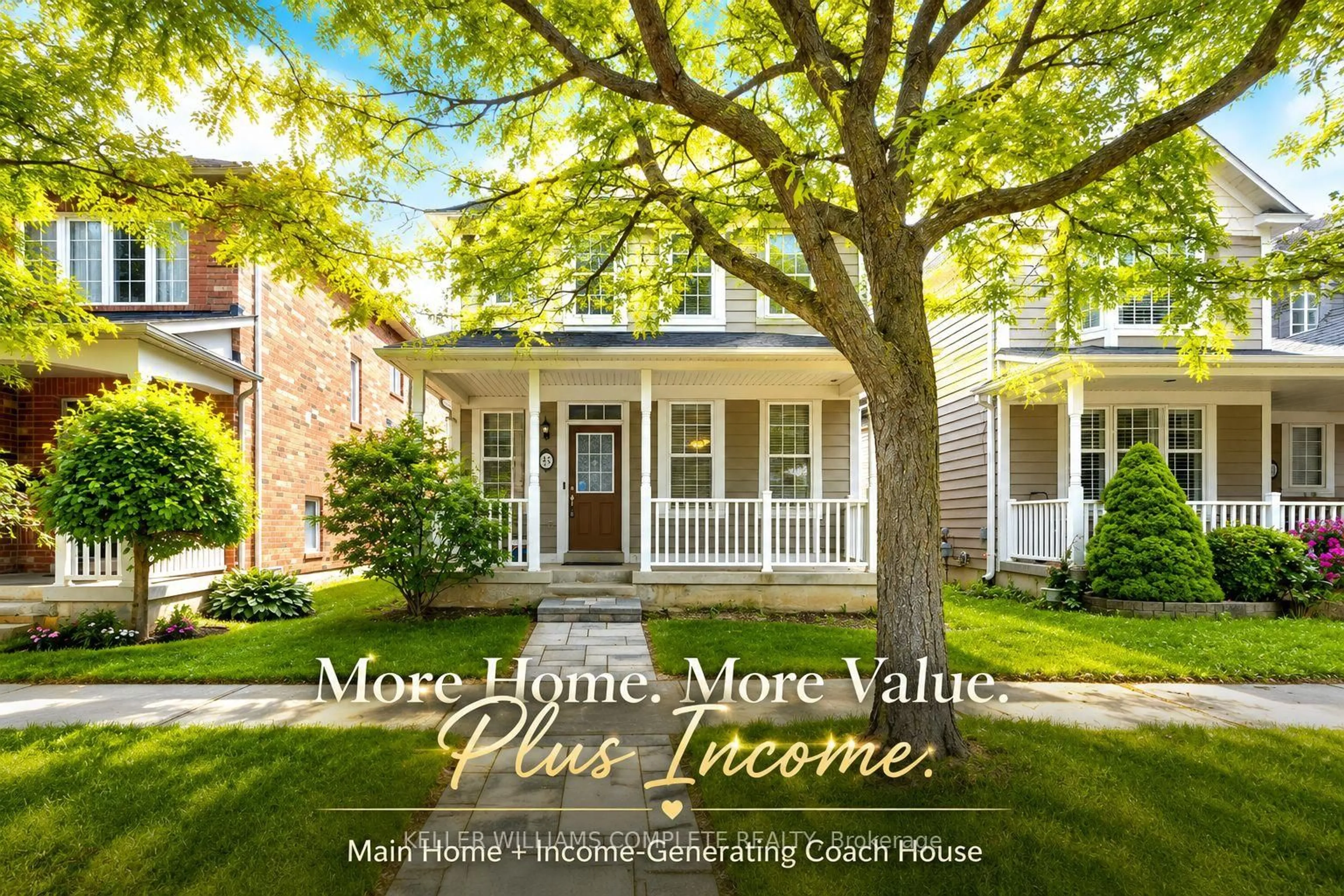 Home with vinyl exterior material, street for 43 Colchester St, Markham Ontario L6B 1K4