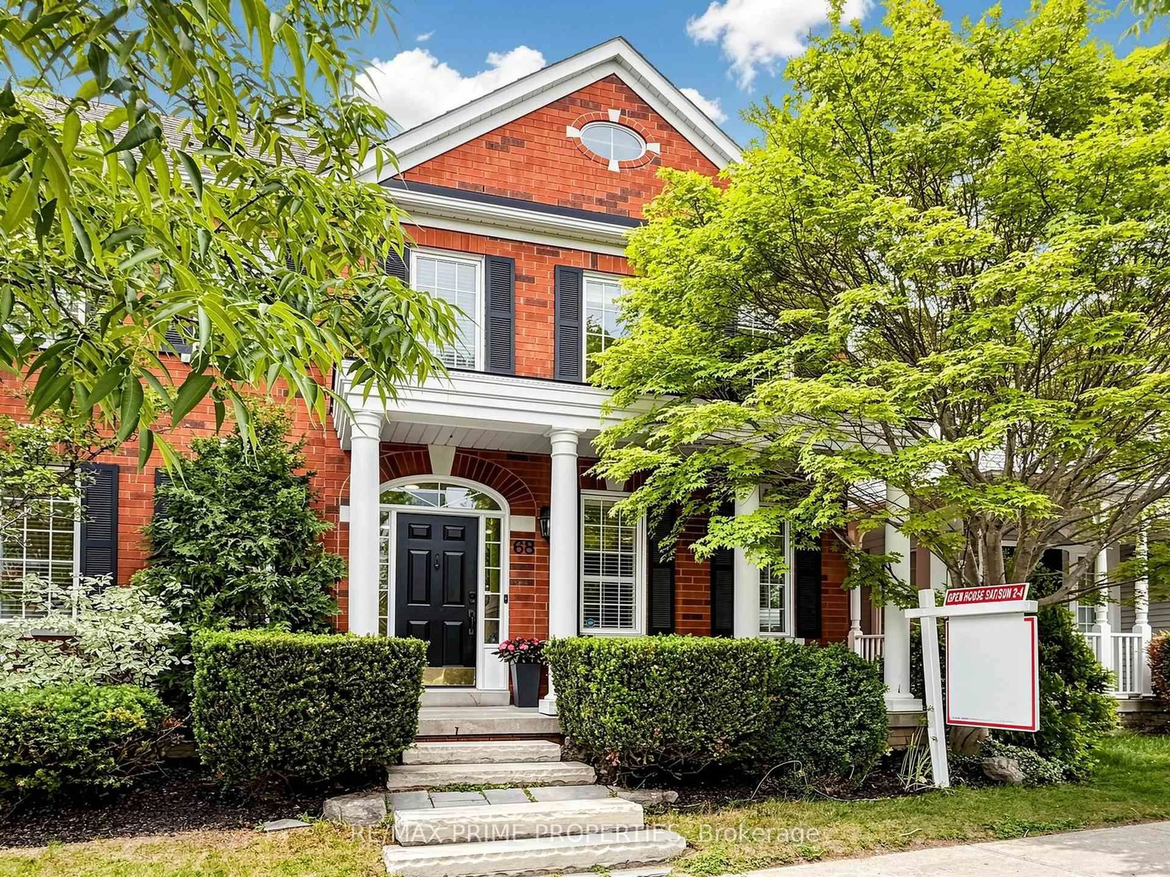 Home with brick exterior material, street for 68 The Meadows Ave, Markham Ontario L6B 1B6