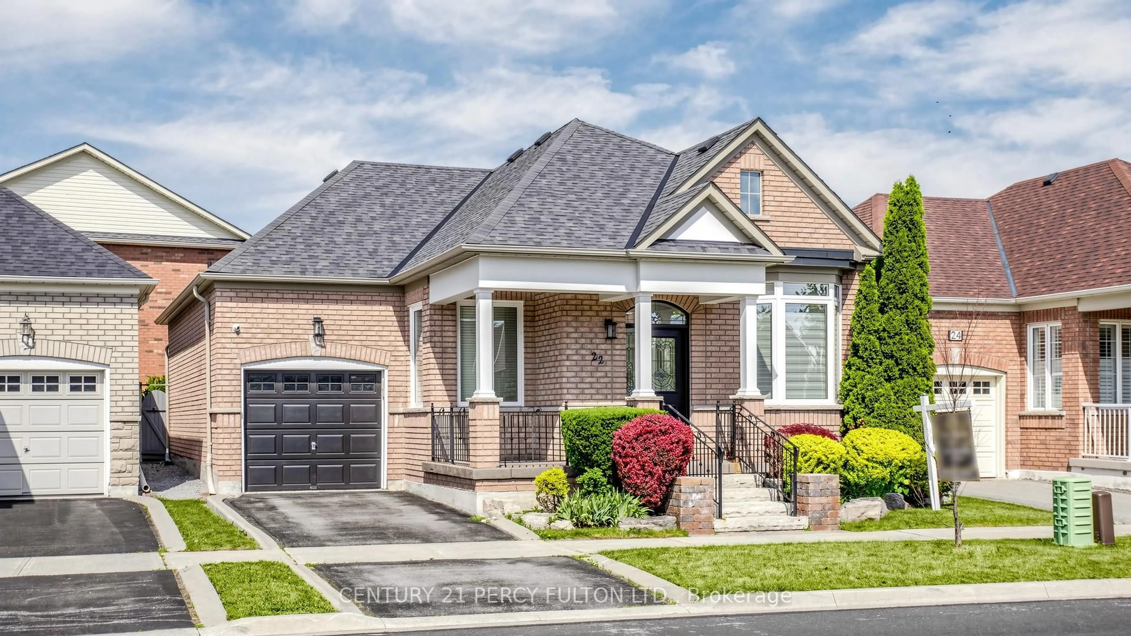 Home with brick exterior material, street for 22 Delray Dr, Markham Ontario L6E 1Z2