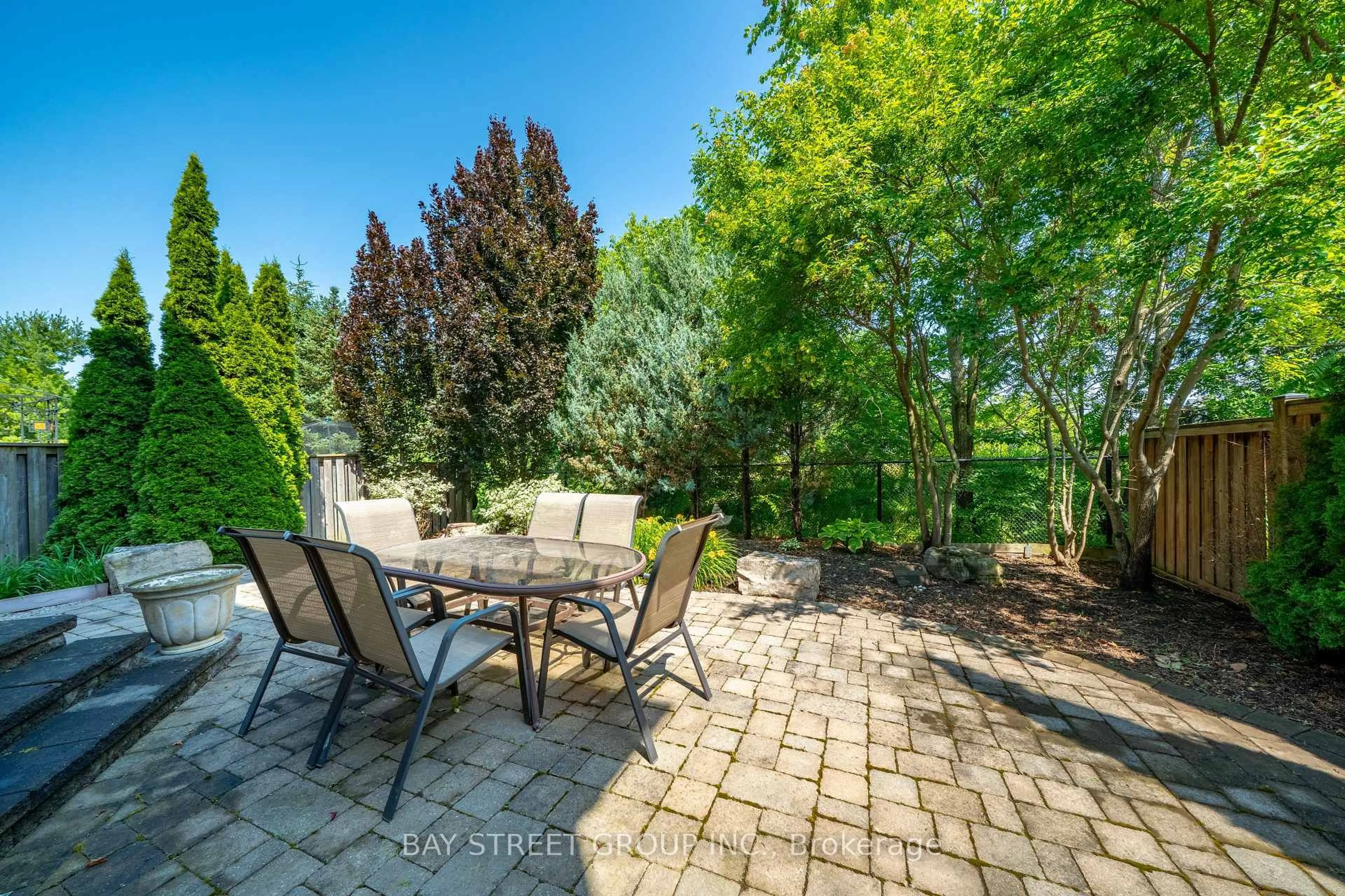 Patio, forest/trees view for 995 Nellie Little Cres, Newmarket Ontario L3X 3E6