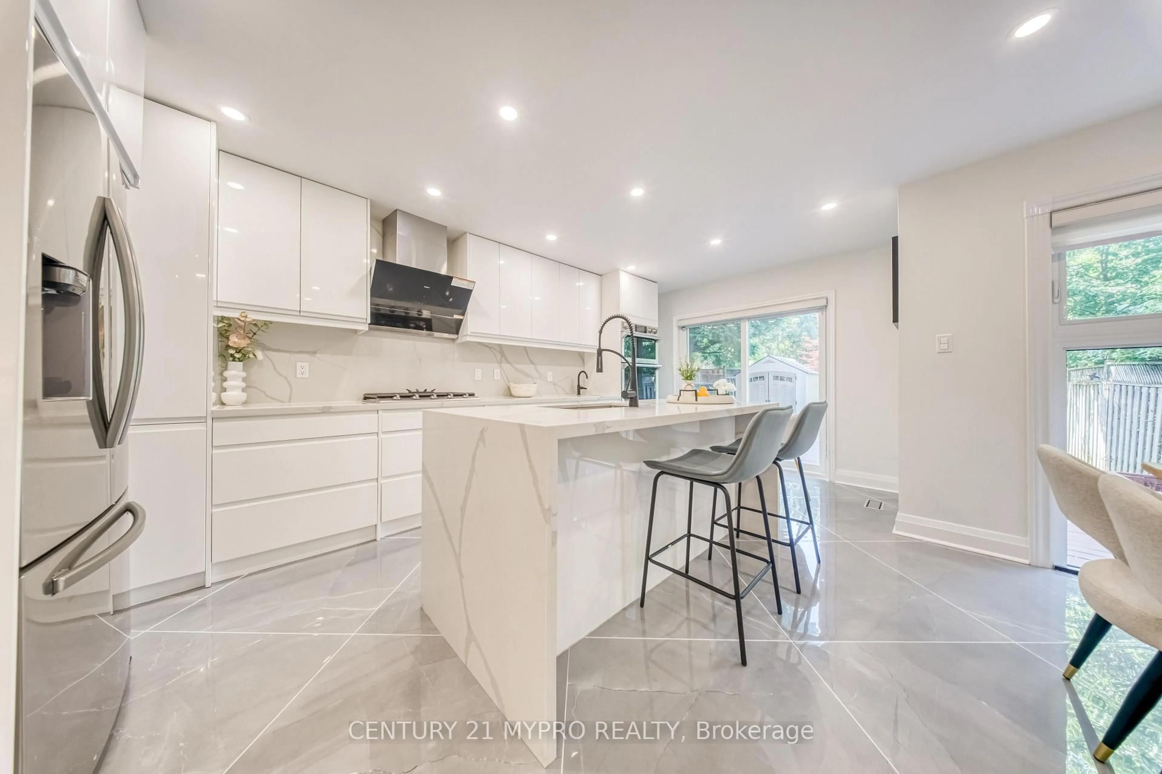 Contemporary kitchen, ceramic/tile floor for 67 Mugford Rd, Aurora Ontario L4G 7H5