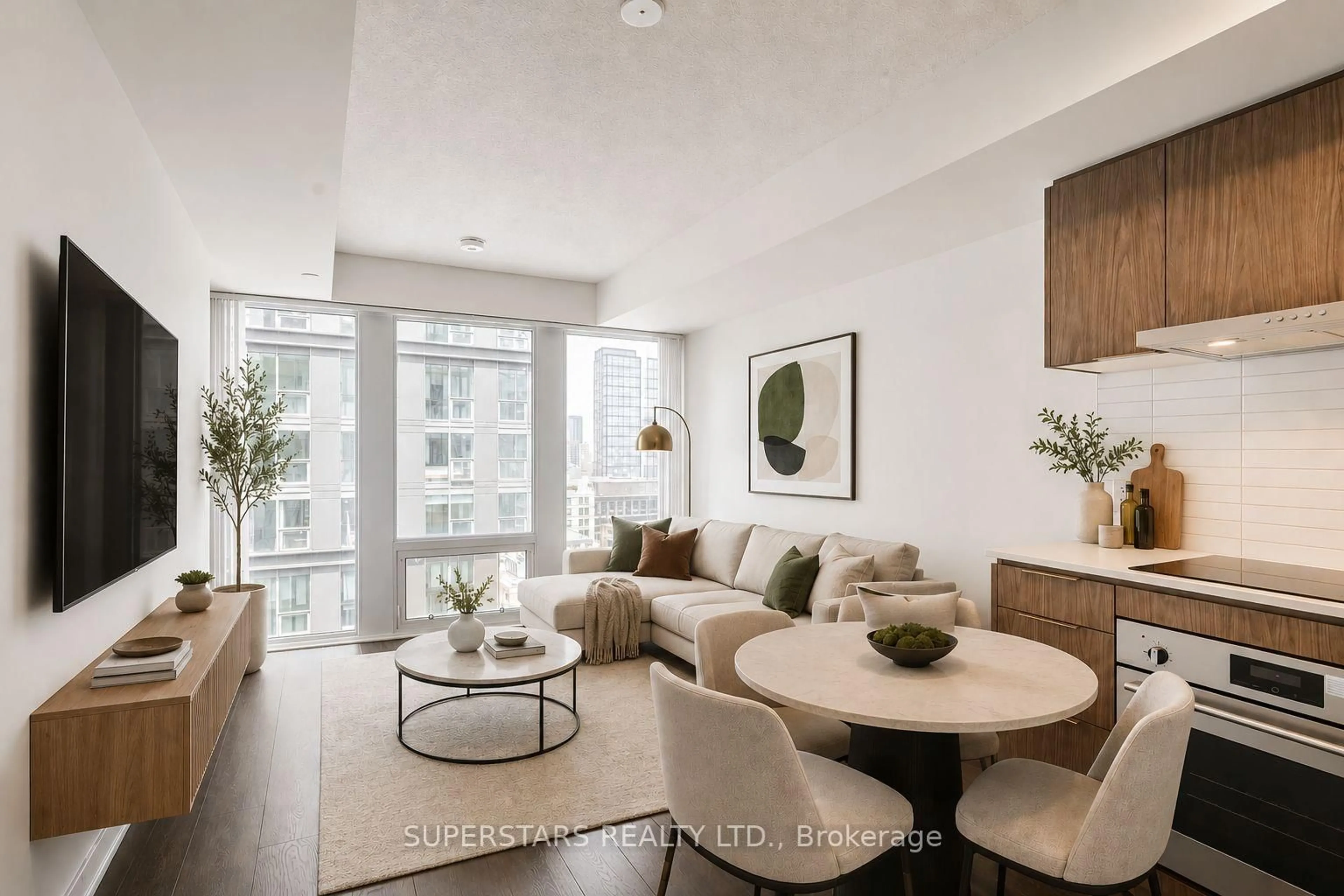 Living room with furniture, unknown for 5 Buttermill Ave #1905, Vaughan Ontario L4K 0J5
