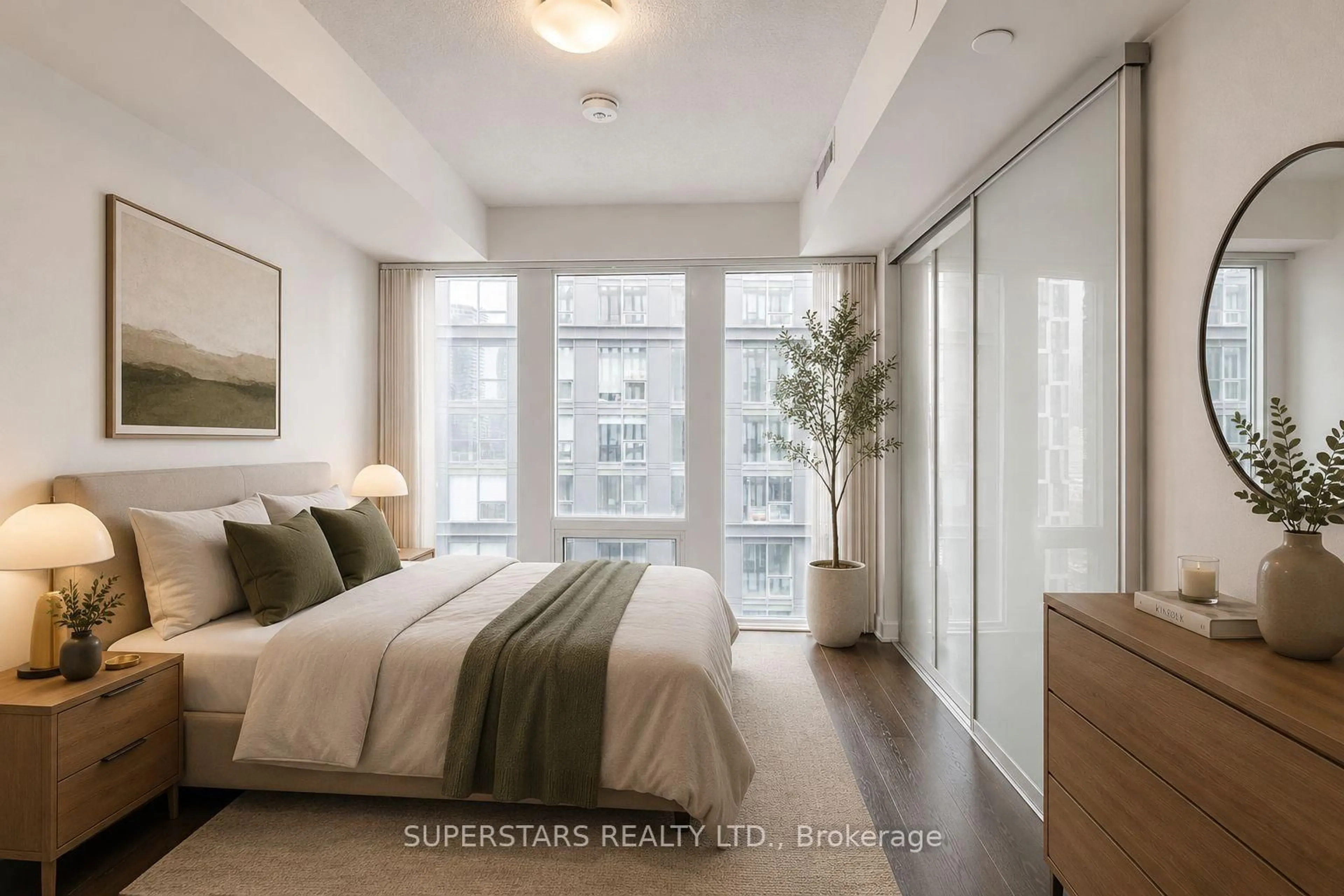 Bedroom with bed, unknown for 5 Buttermill Ave #1905, Vaughan Ontario L4K 0J5