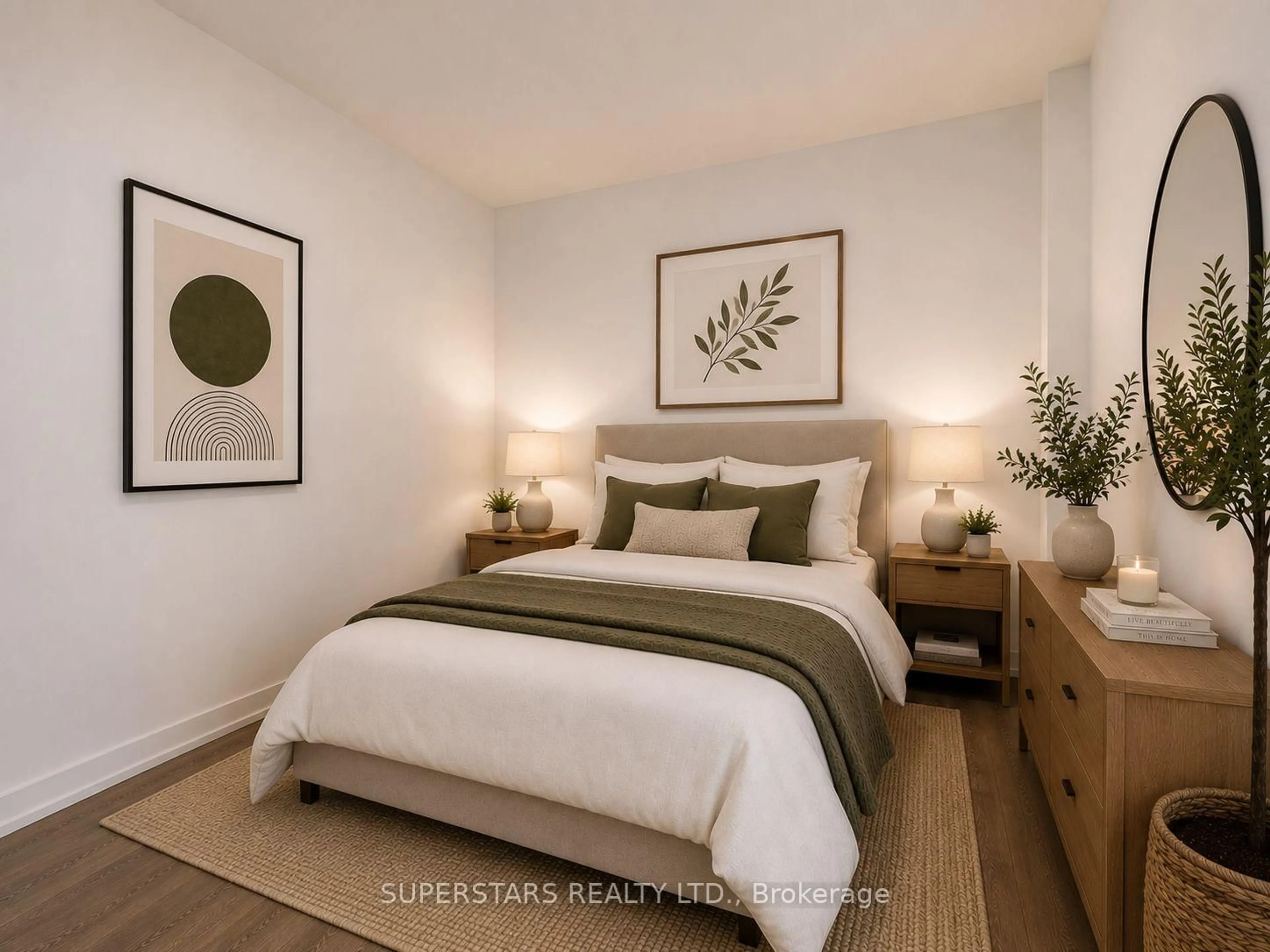 Bedroom with bed, unknown for 5 Buttermill Ave #1905, Vaughan Ontario L4K 0J5