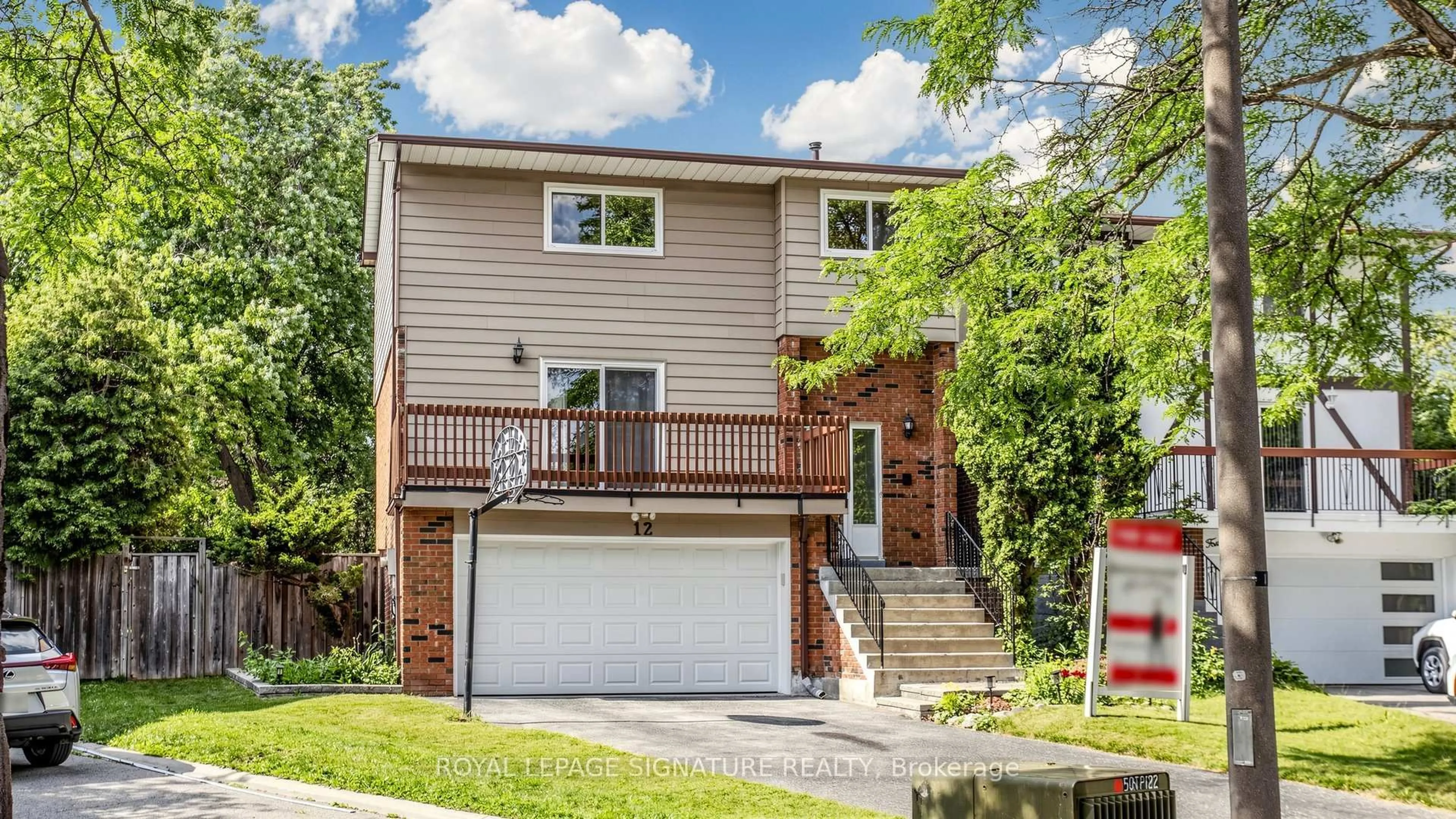 Home with brick exterior material, street for 12 Linton Crt, Markham Ontario L3T 5M9