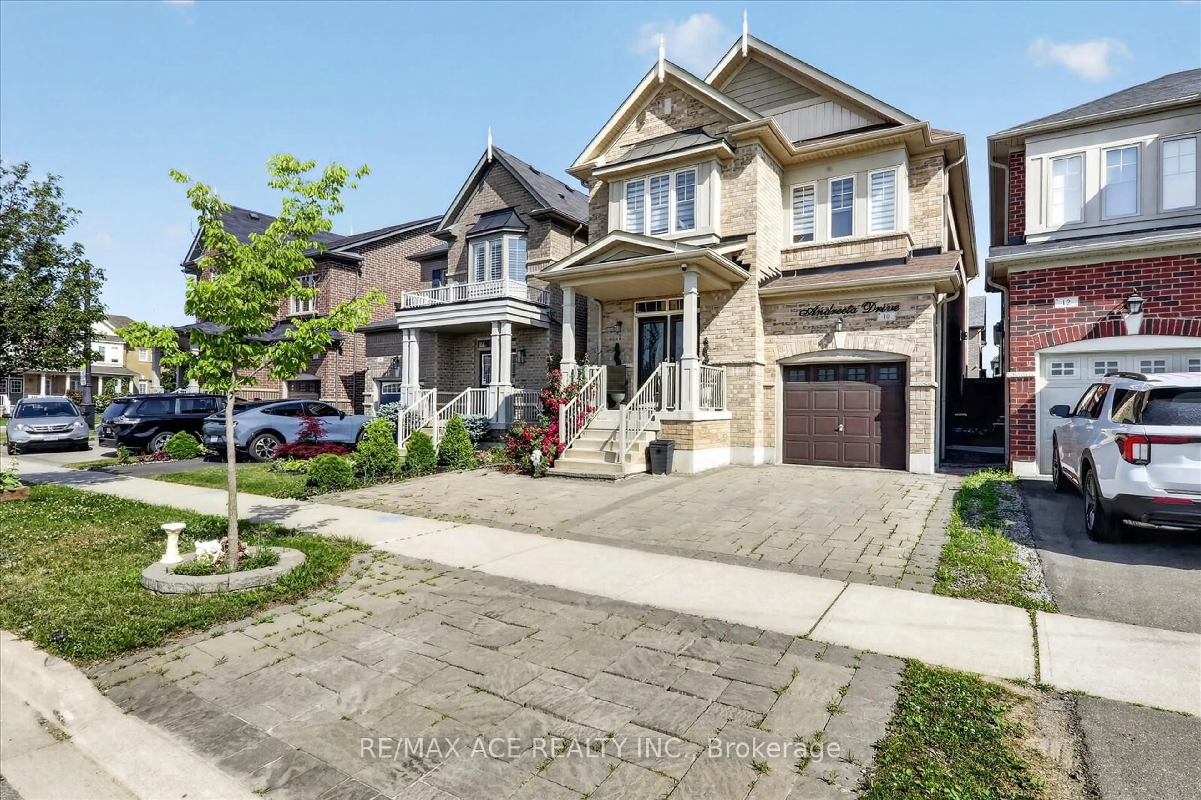 Home with brick exterior material, street for 10 Andreeta Dr, Vaughan Ontario L4H 4H2