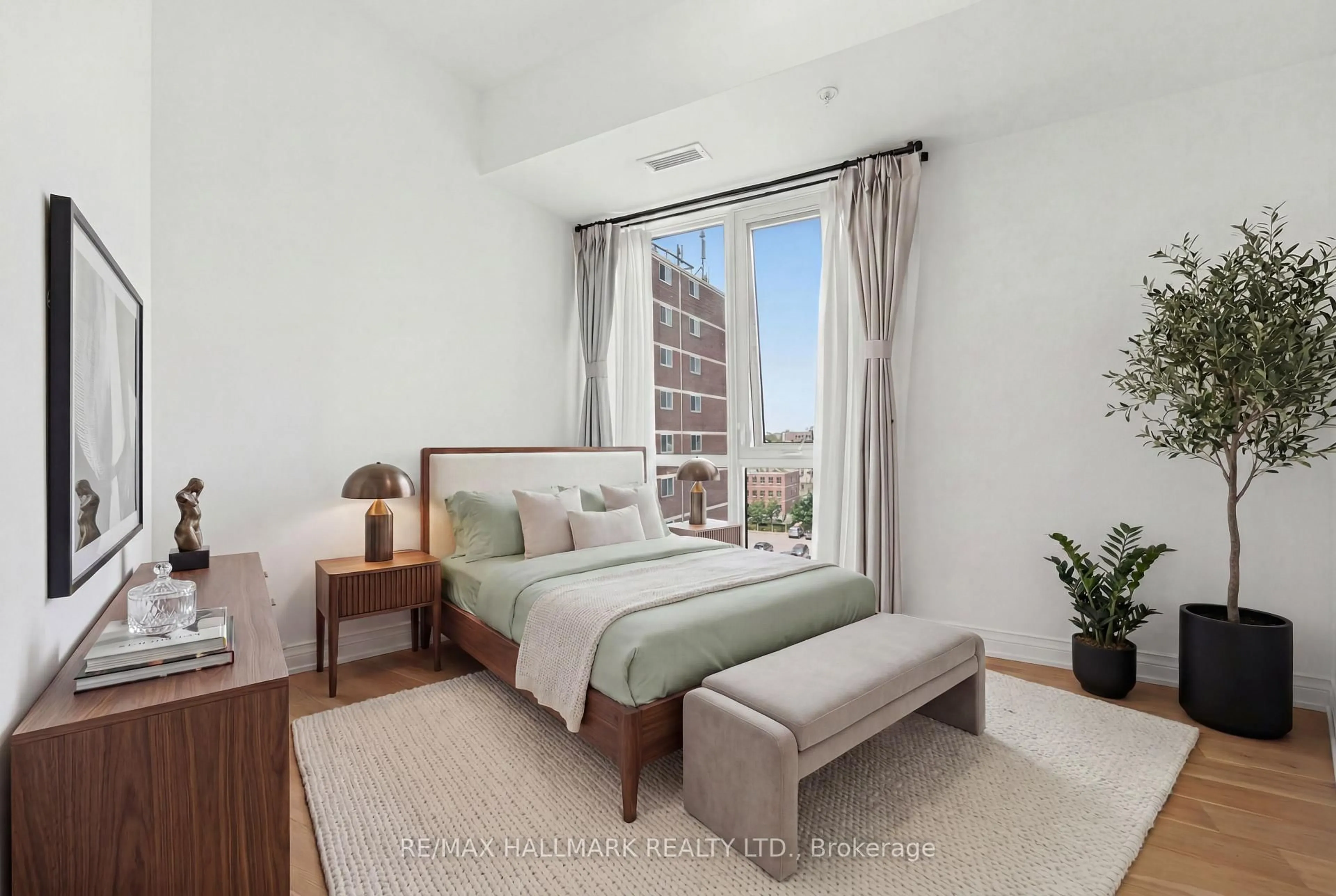 Bedroom with bed, unknown for 68 Main St #501, Markham Ontario L3P 0N5