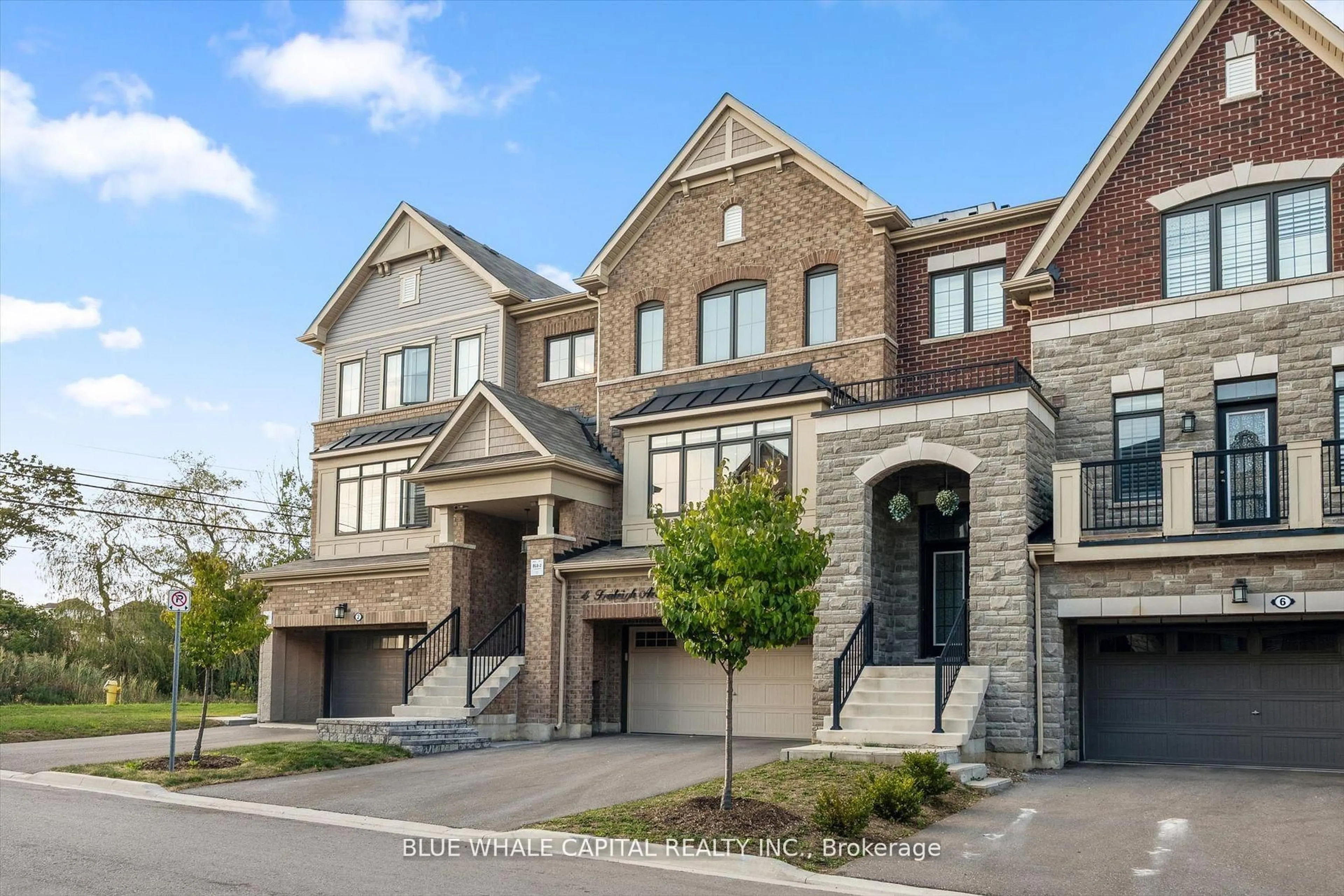 Home with brick exterior material, street for 4 Fraleigh Ave, Markham Ontario L6C 0Y9