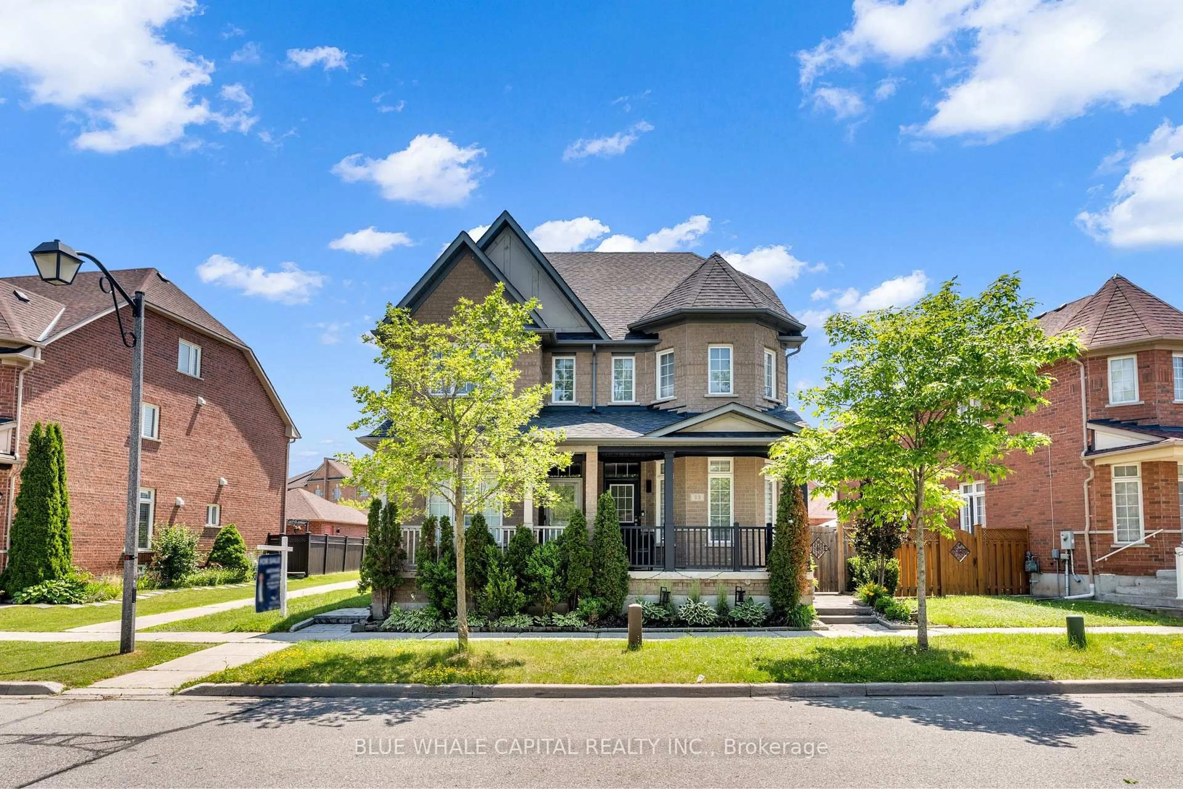 Home with brick exterior material, street for 35 Rainbow Valley Cres, Markham Ontario L6E 1M1