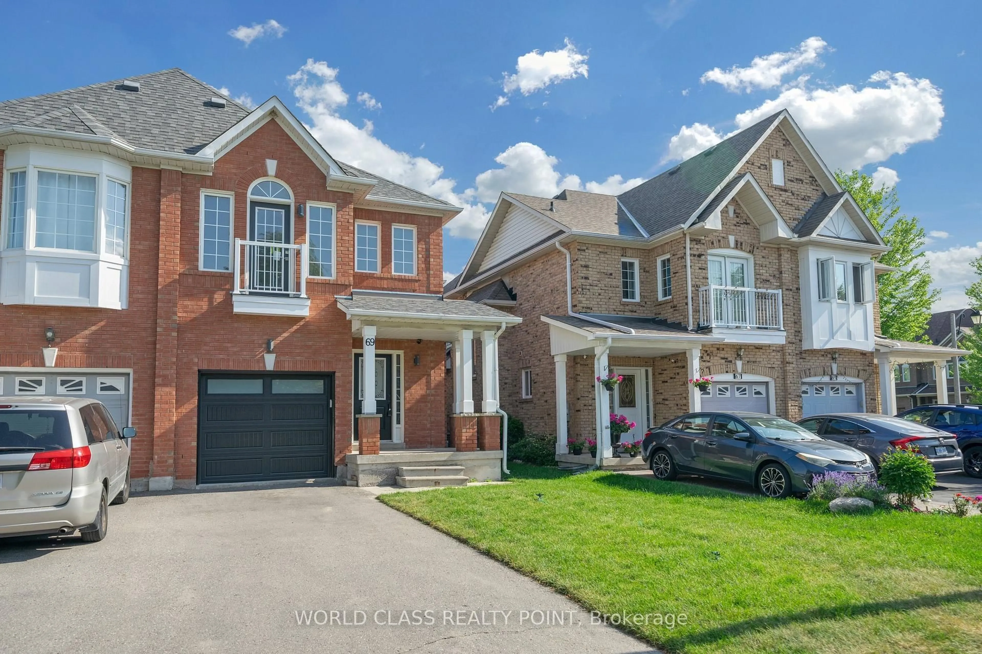 Home with brick exterior material, street for 69 Redkey Dr, Markham Ontario L3S 4R4