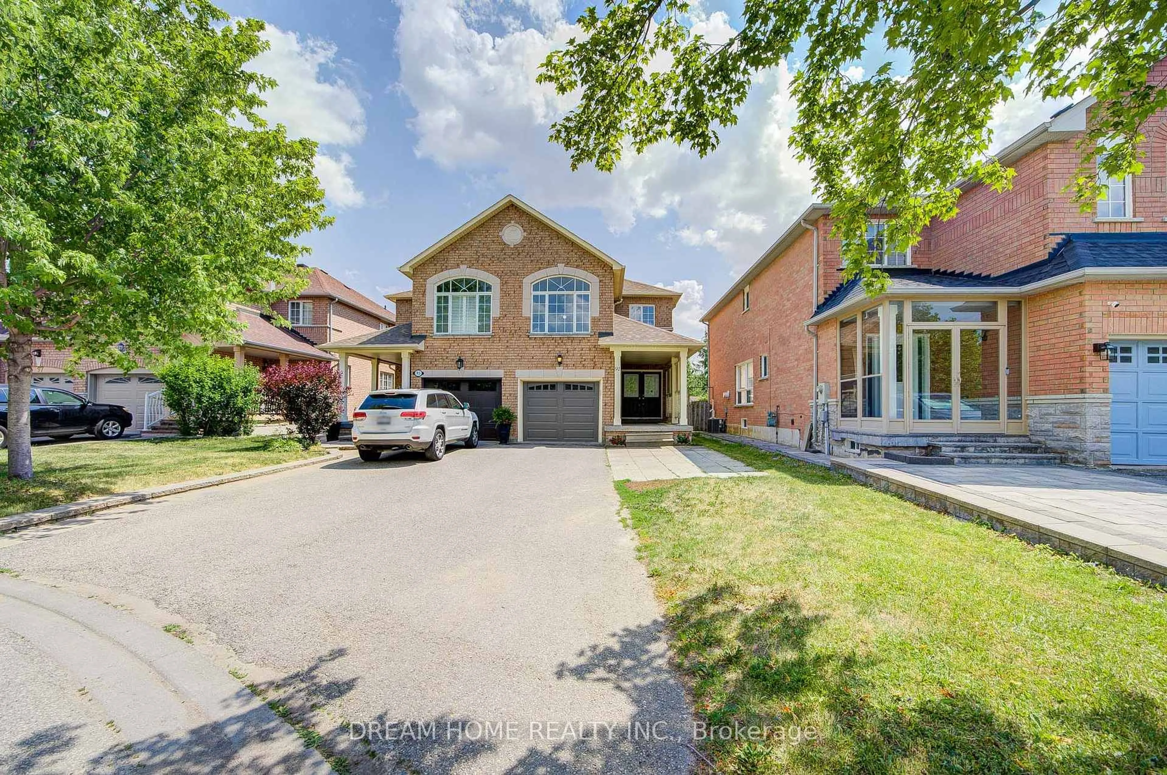 Home with brick exterior material, street for 91 Briar Path Lane, Markham Ontario L6C 2C7