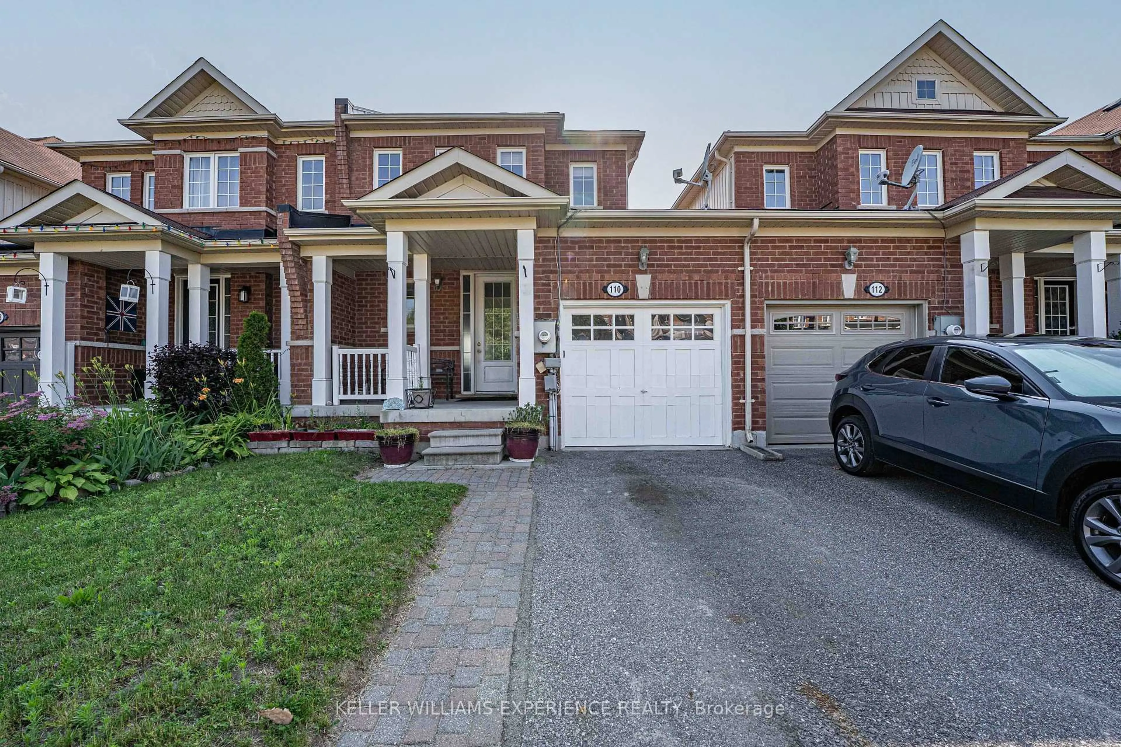 Home with brick exterior material, street for 110 COLLIER Cres, Essa Ontario L3W 0M8