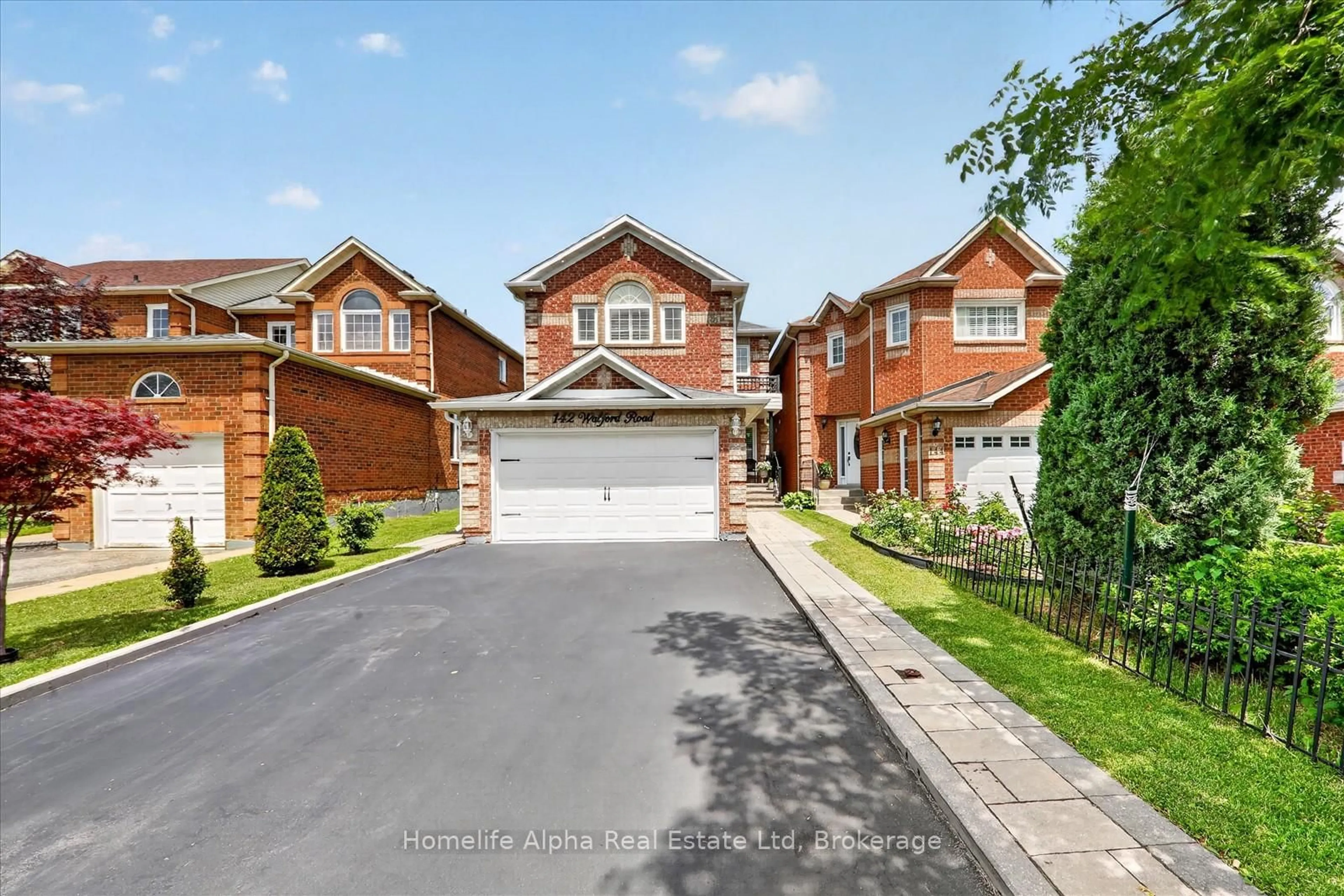 Home with brick exterior material, street for 142 Walford Rd, Markham Ontario L3S 3M9