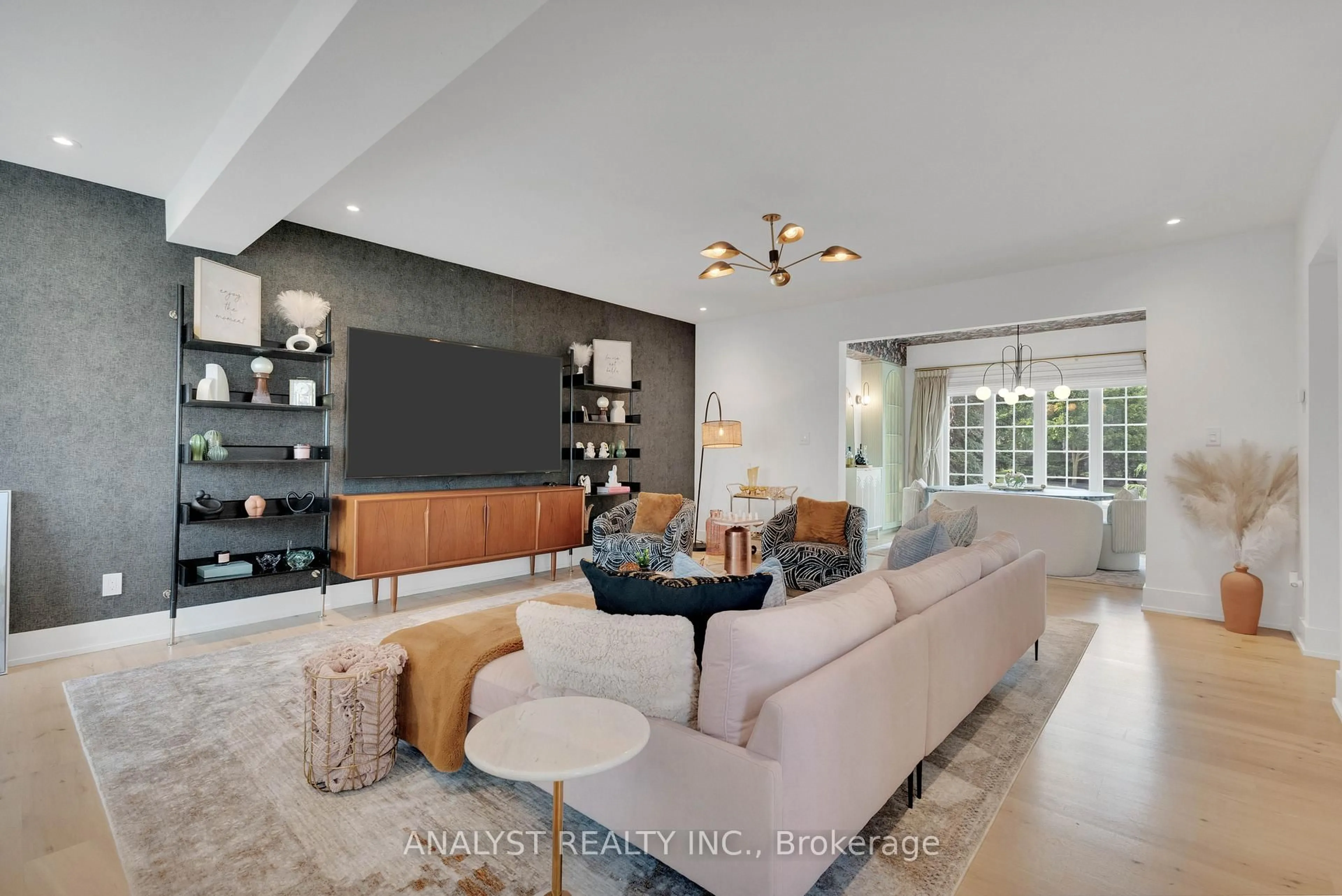 Living room with furniture, ceramic/tile floor for 29 Bindertwine Blvd, Vaughan Ontario L0J 1C0